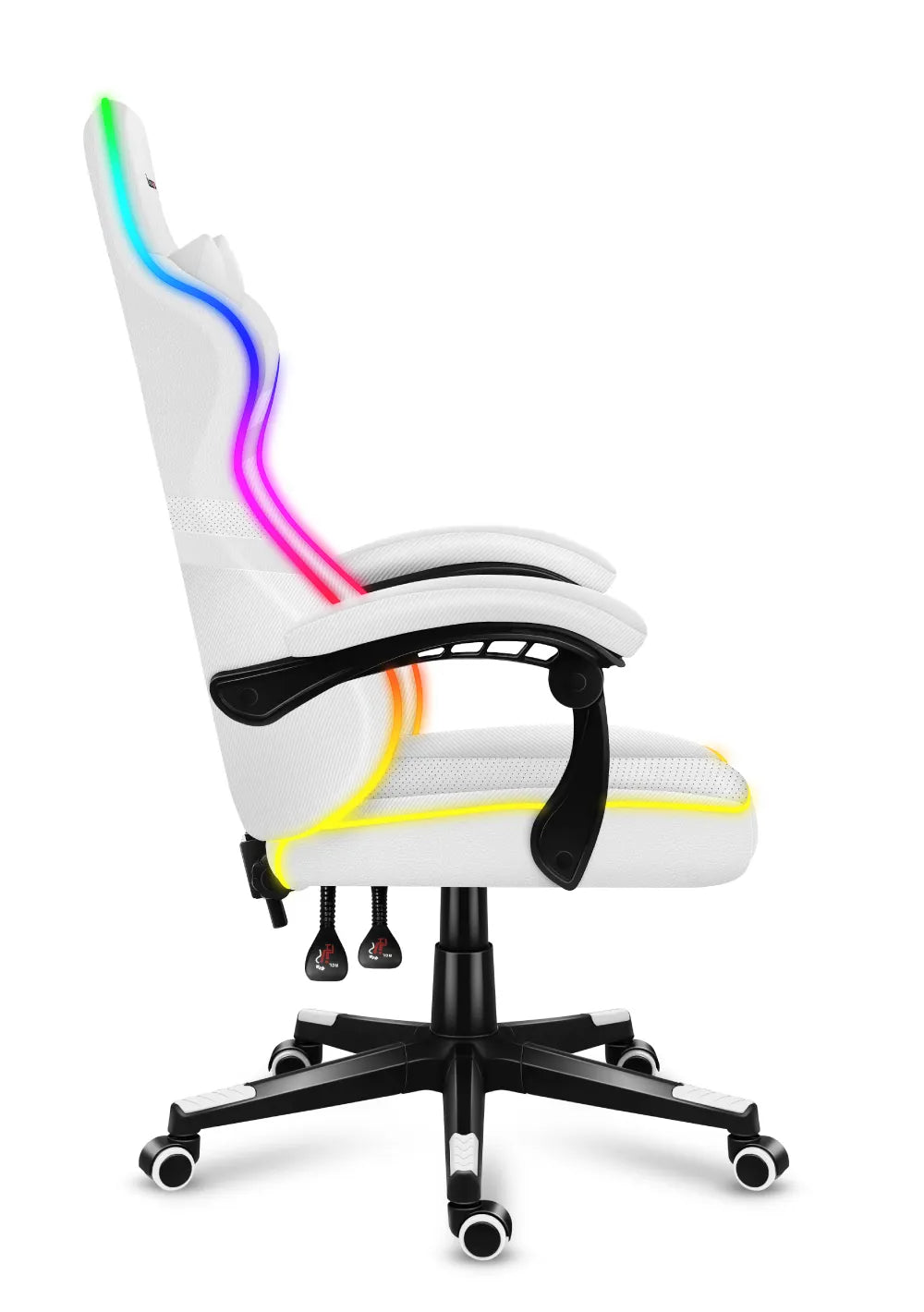 HUZARO FORCE 4.4 RGB LED Weiß Gaming-Stuhl