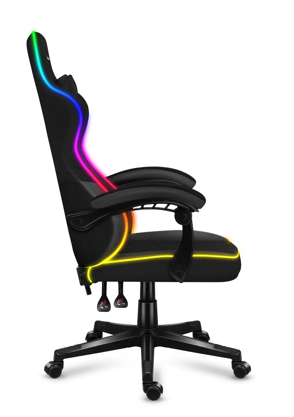 HUZARO FORCE 4.4 RGB LED Schwarz Mesh Gaming-Stuhl