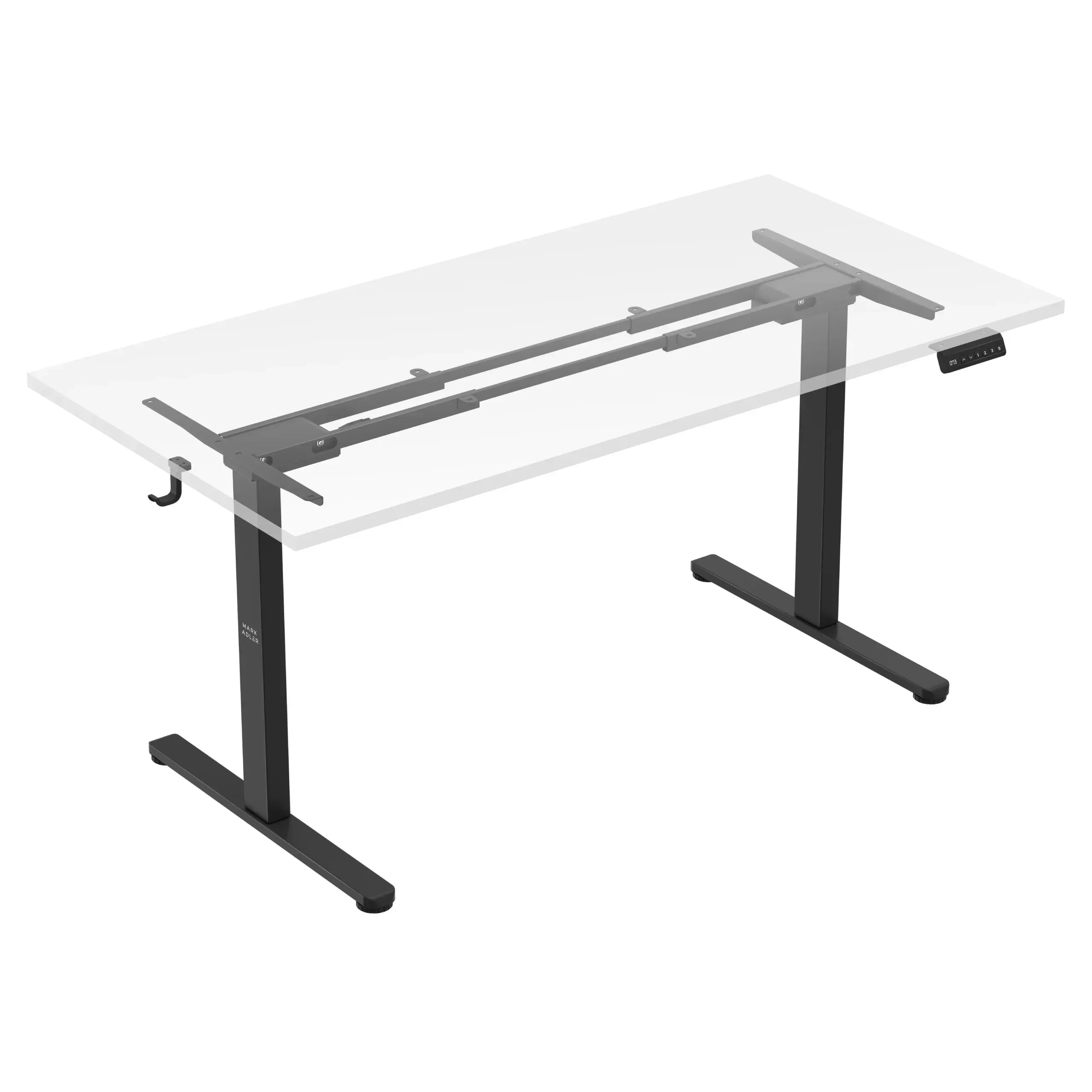 Mark Adler Xeno 4.5 Schwarzer elektrischer Schreibtischrahmen mit zwei Motoren 