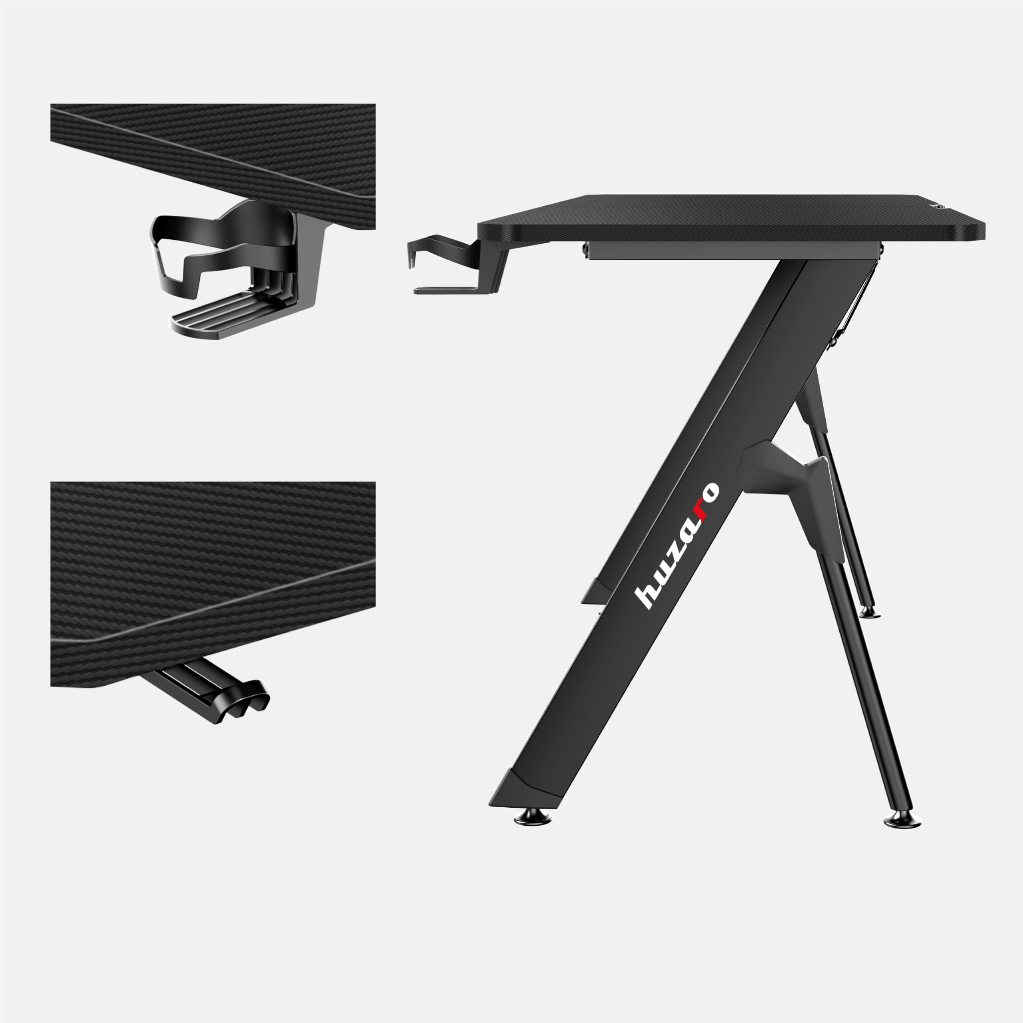 Huzaro Hero 2.8 Gaming-Schreibtisch Schwarz
