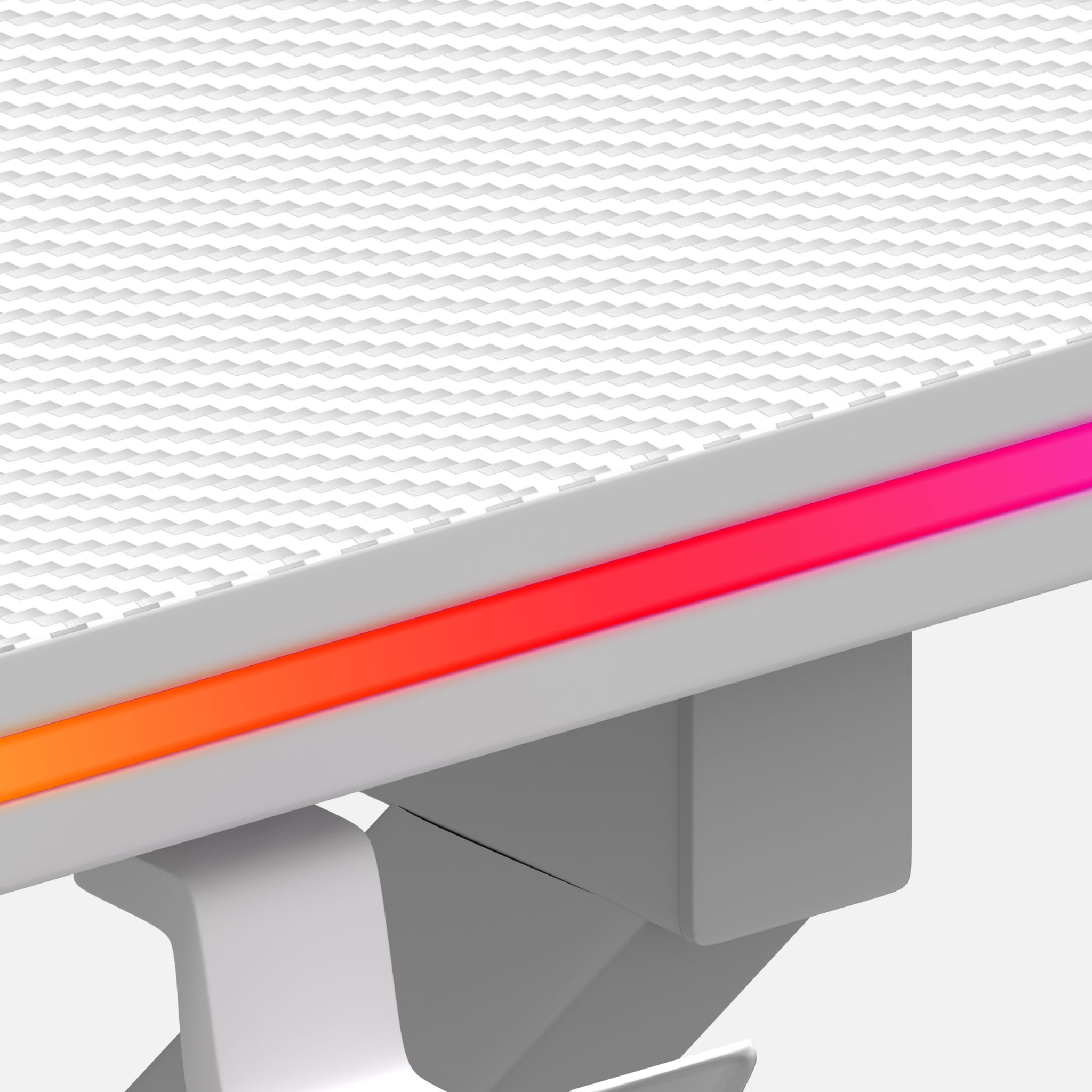 Huzaro Hero 1.7 RGB LED Weißer Gaming-Tisch