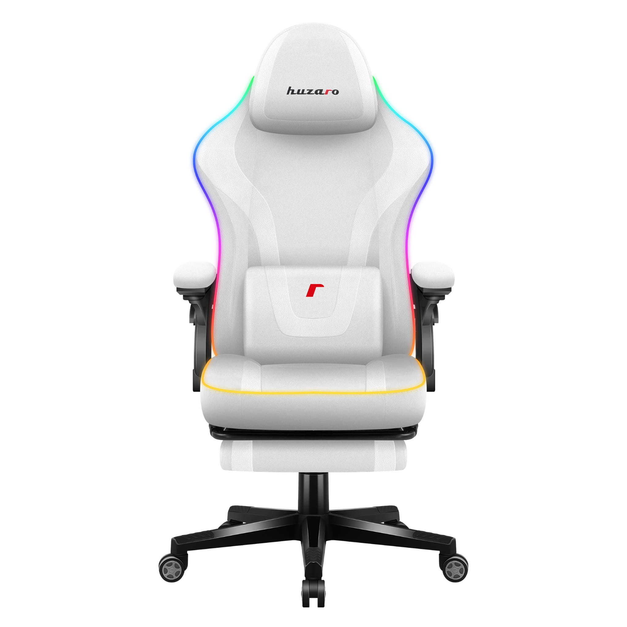 Huzaro Force 4.6 Weiß Mesh RGB LED Smart Gaming-Stuhl