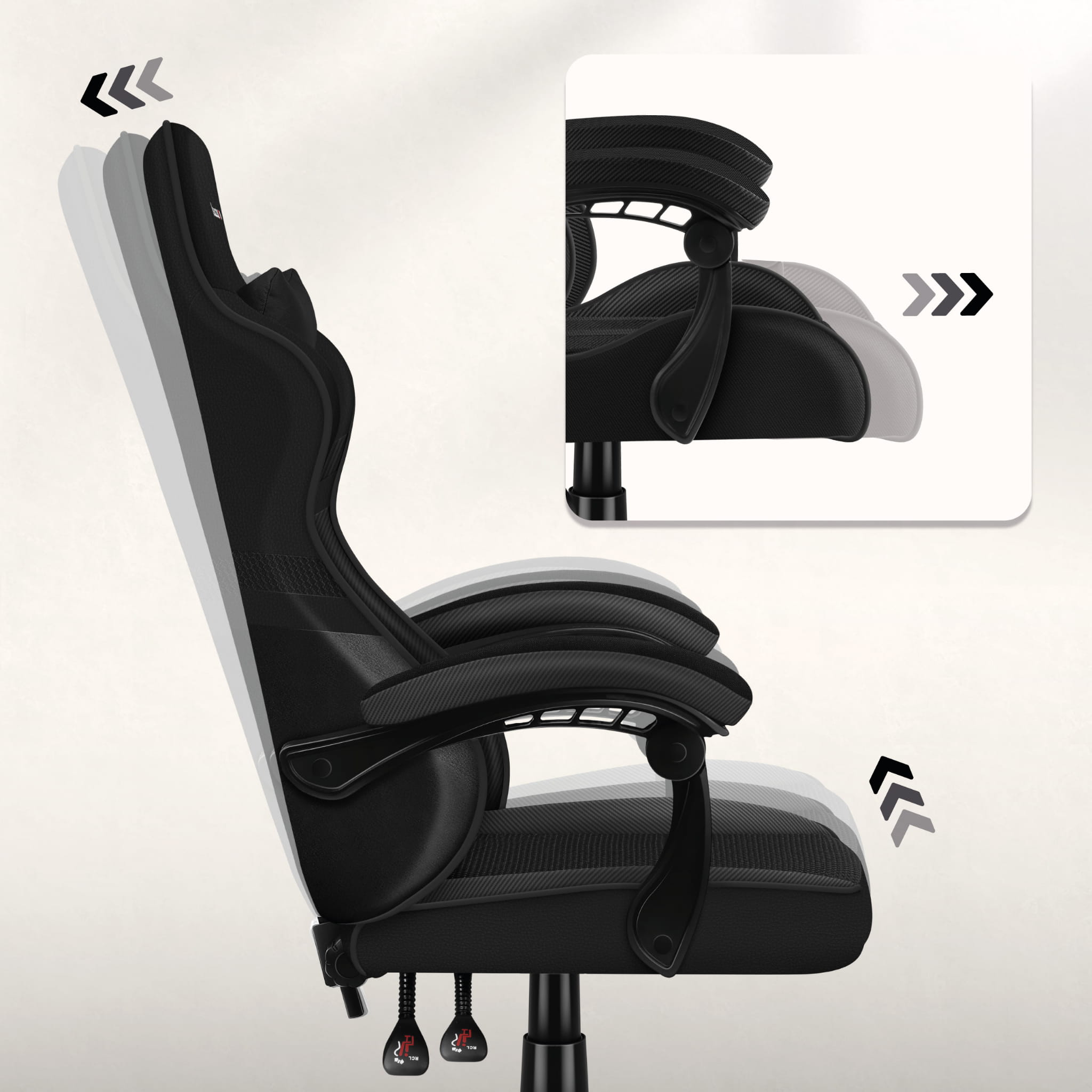 HUZARO FORCE 4.4 Carbon Gaming-Stuhl