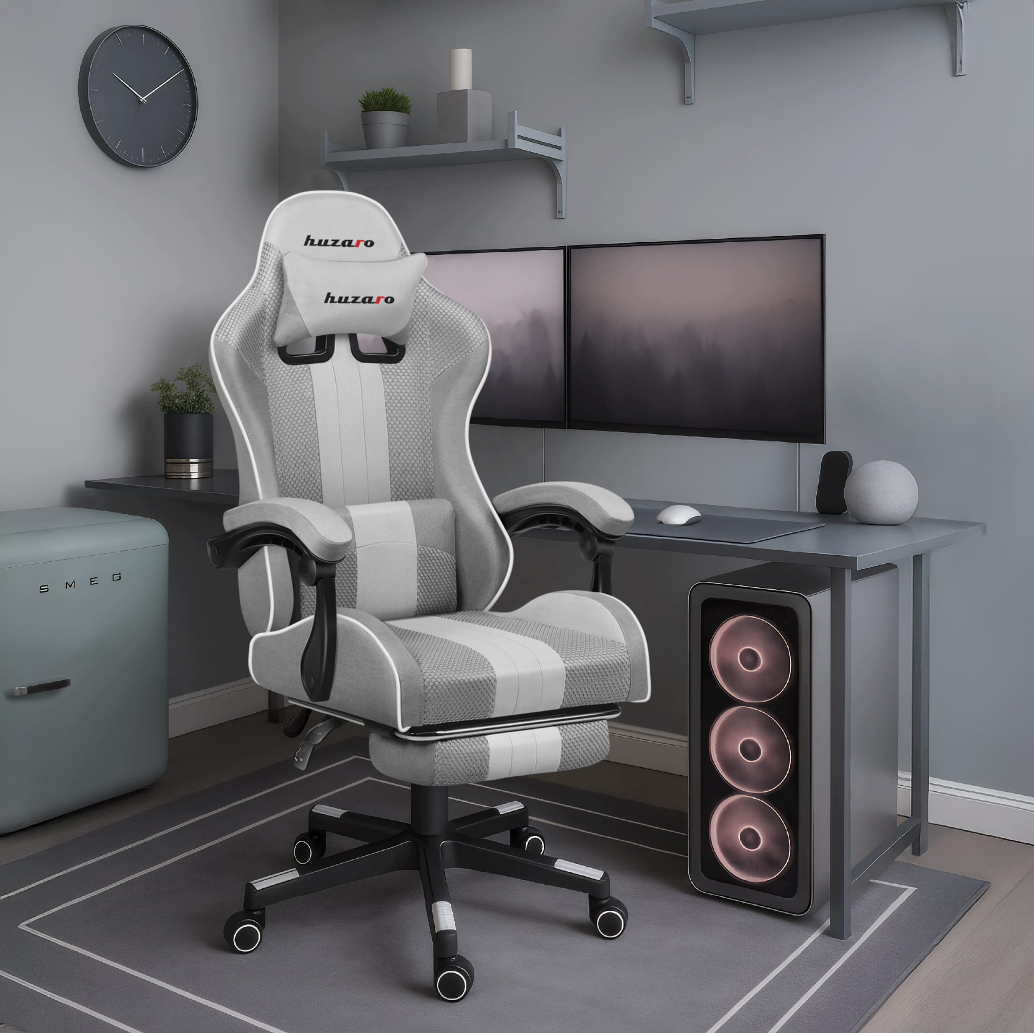 HUZARO Force 4.7 Weiß Mesh Gaming-Stuhl