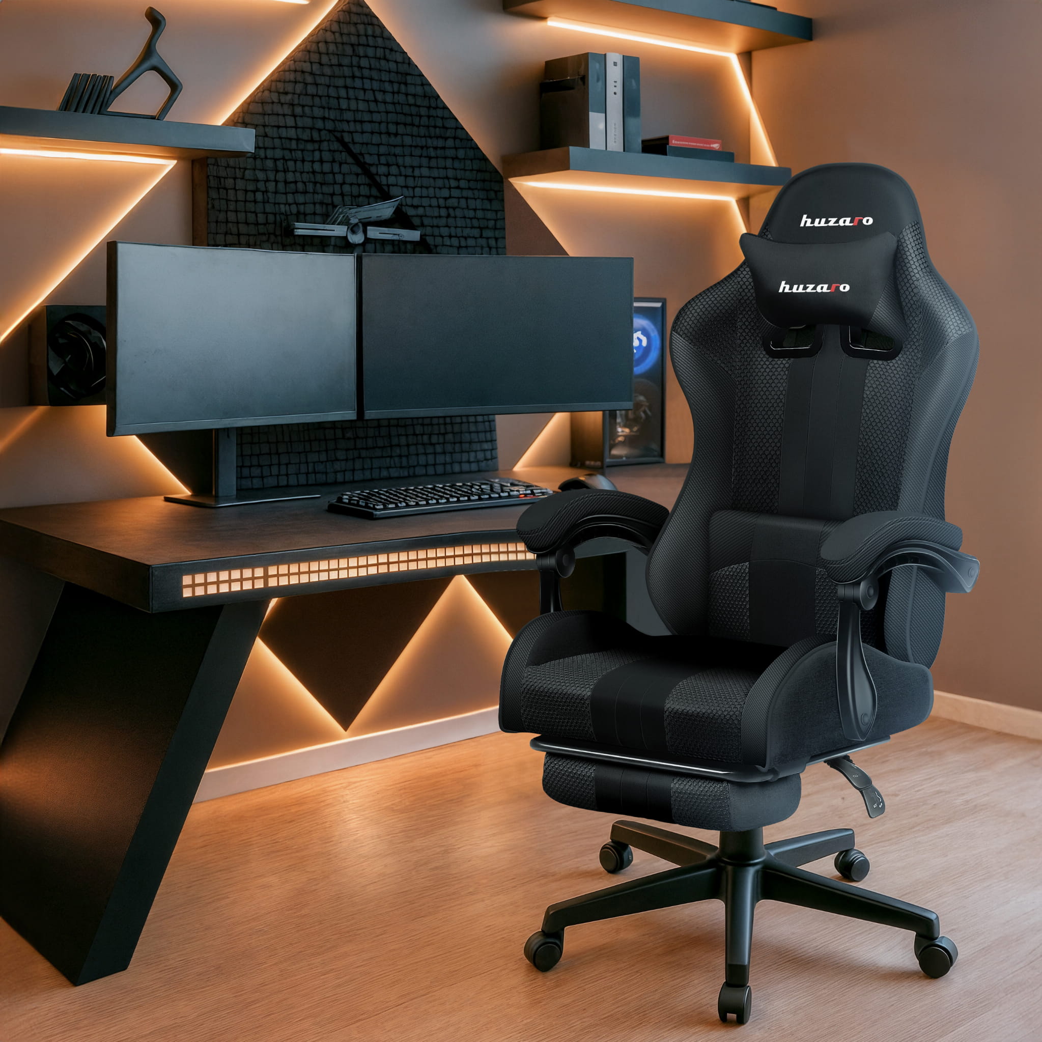 HUZARO Force 4.7 Carbon Mesh Gaming-Stuhl