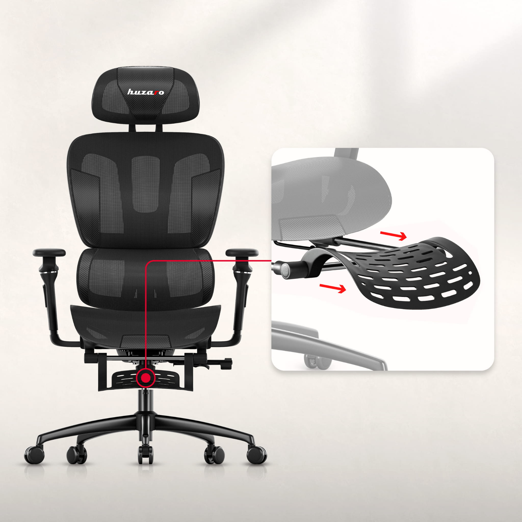 HUZARO COMBAT 7.9 Gaming-Stuhl Schwarz