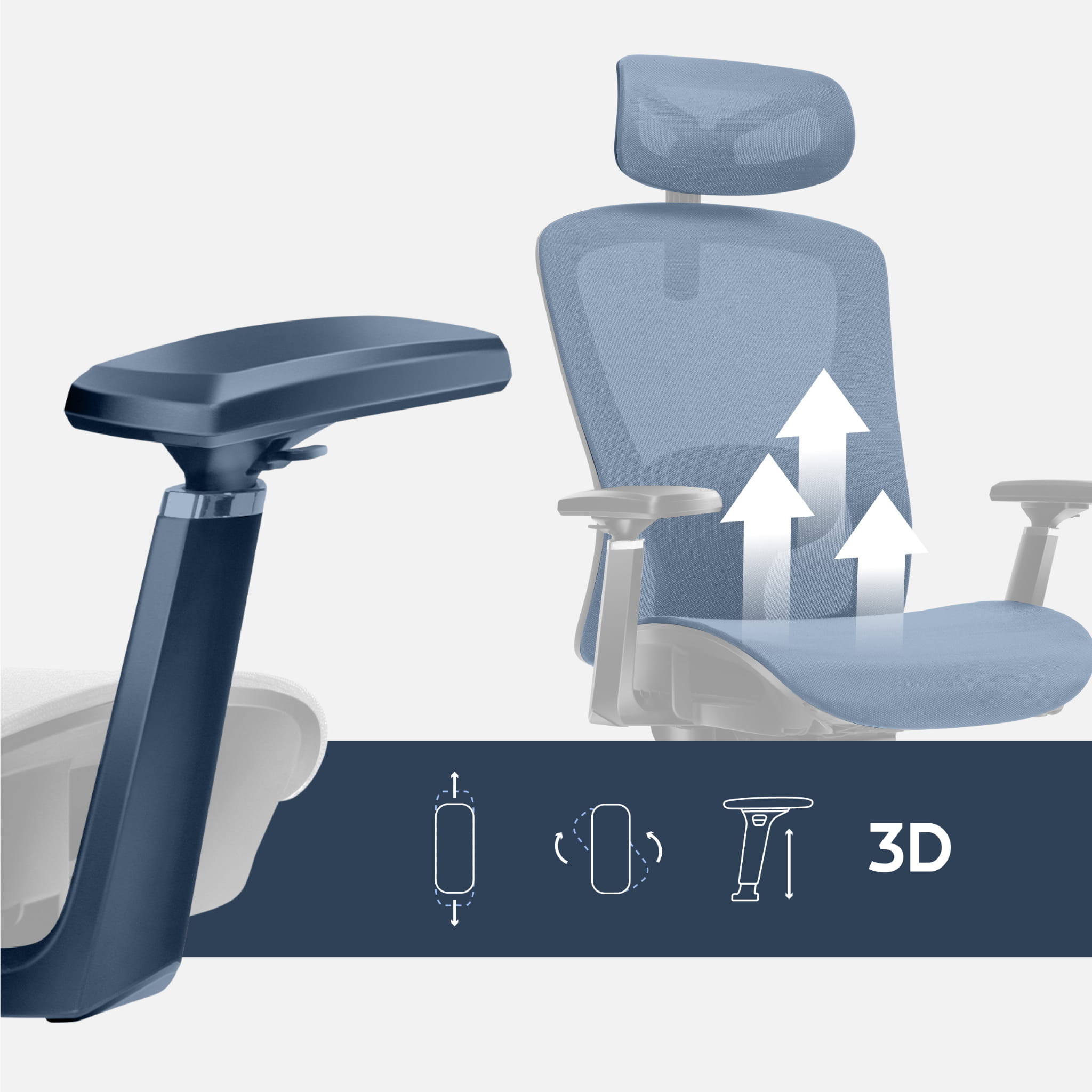 Bürostühl Expert 5.3 Grey Mesh