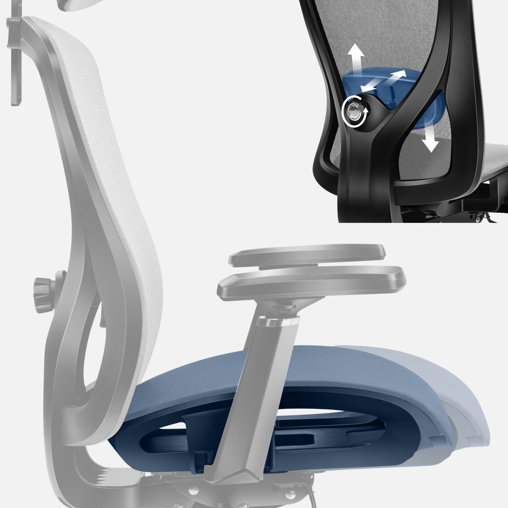 Bürostühl Expert 5.3 Grey Mesh