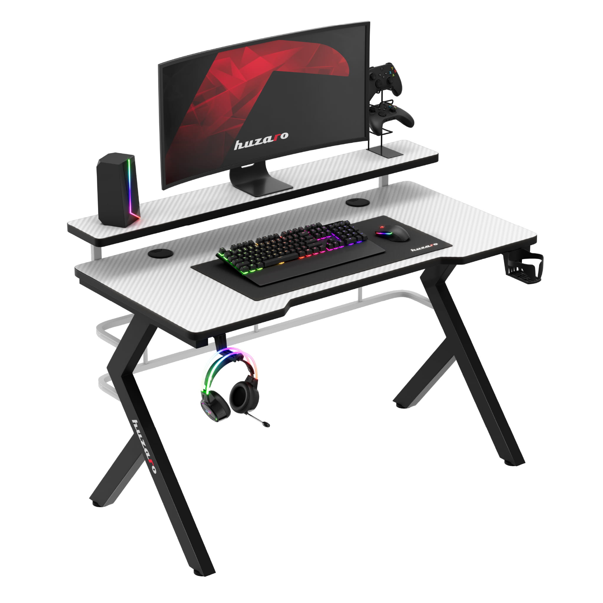Huzaro Hero 5.0 Weiß Gaming-Schreibtisch