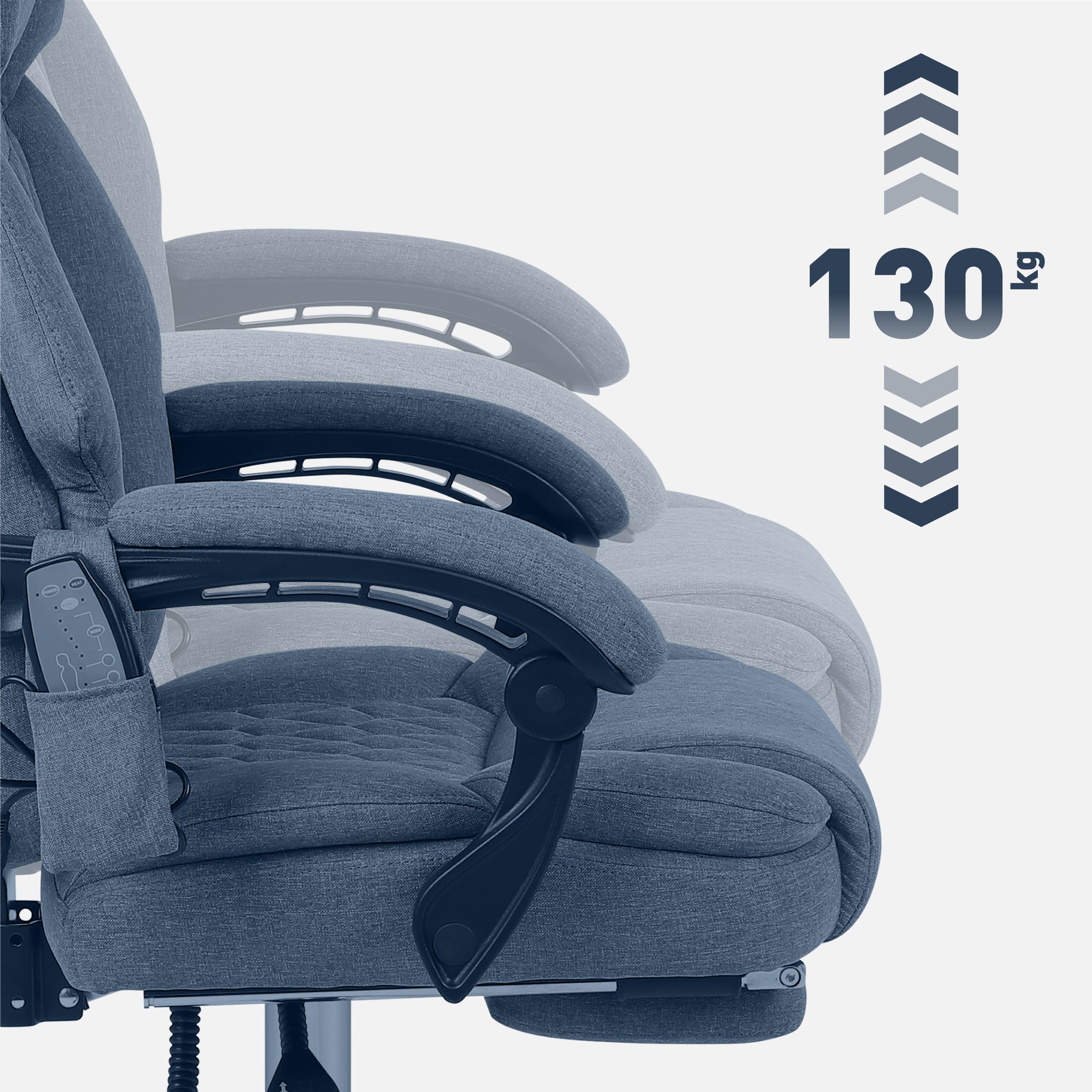 Mark Adler Boss 6.0 Grau Massage-Bürostuhl