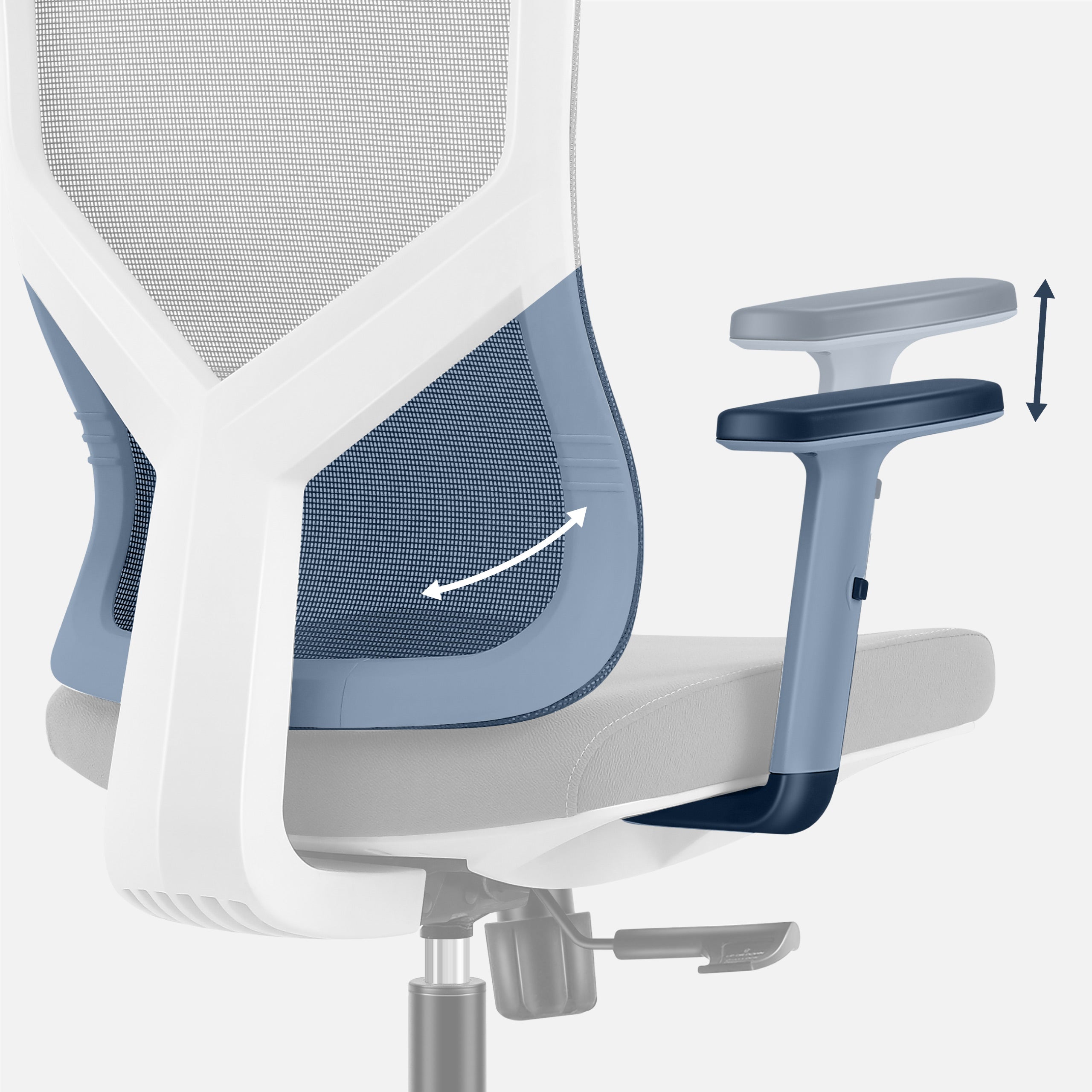 Mark Adler Manager 3.3 Weiß Ergonomischer Bürostuhl