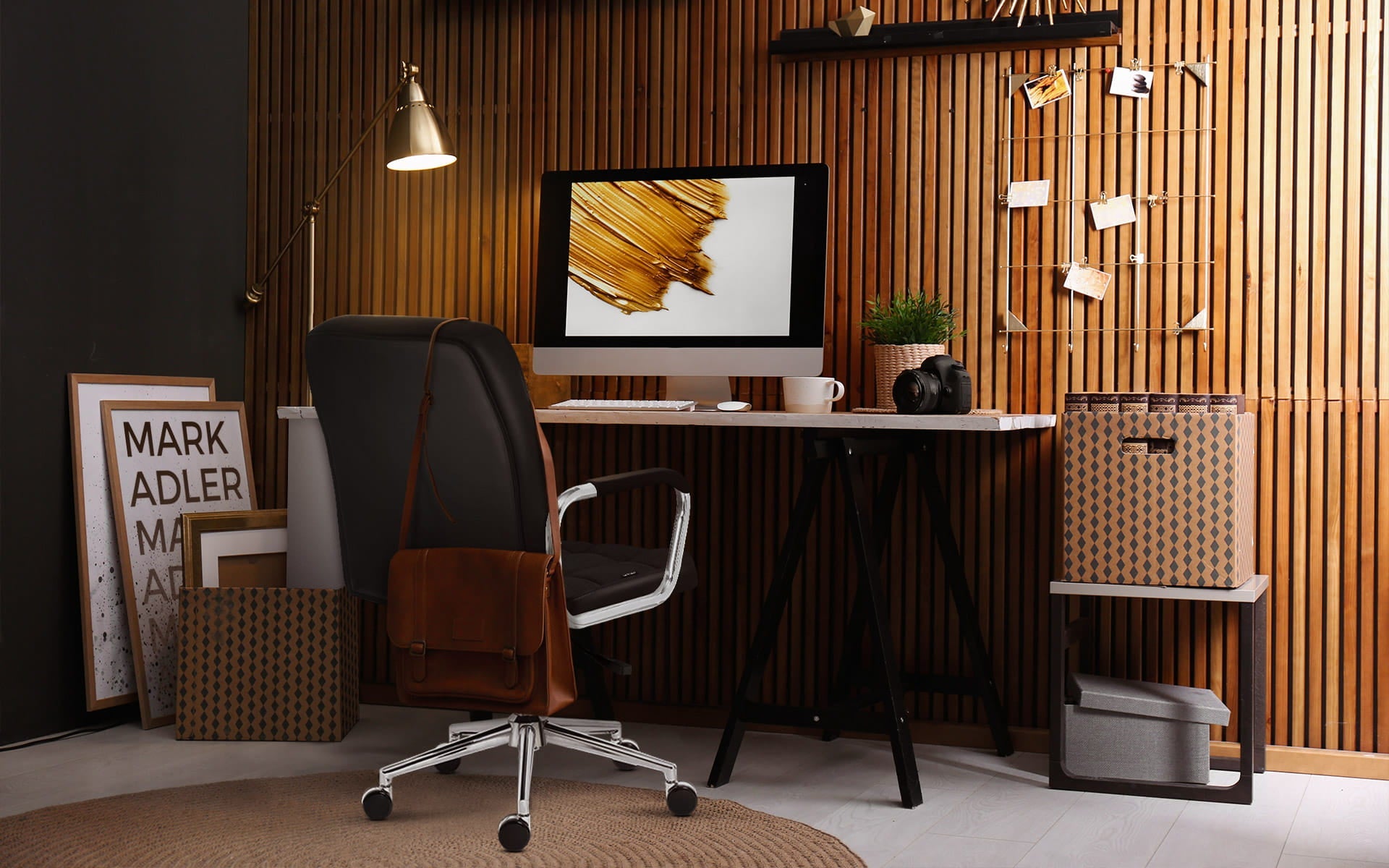 Mark Adler Future 4.0 Bürostuhl aus schwarzem Netzgewebe 