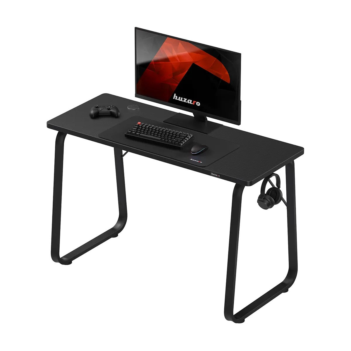 Huzaro Hero 1.5 Schwarzer Gaming-Schreibtisch 120 cm 
