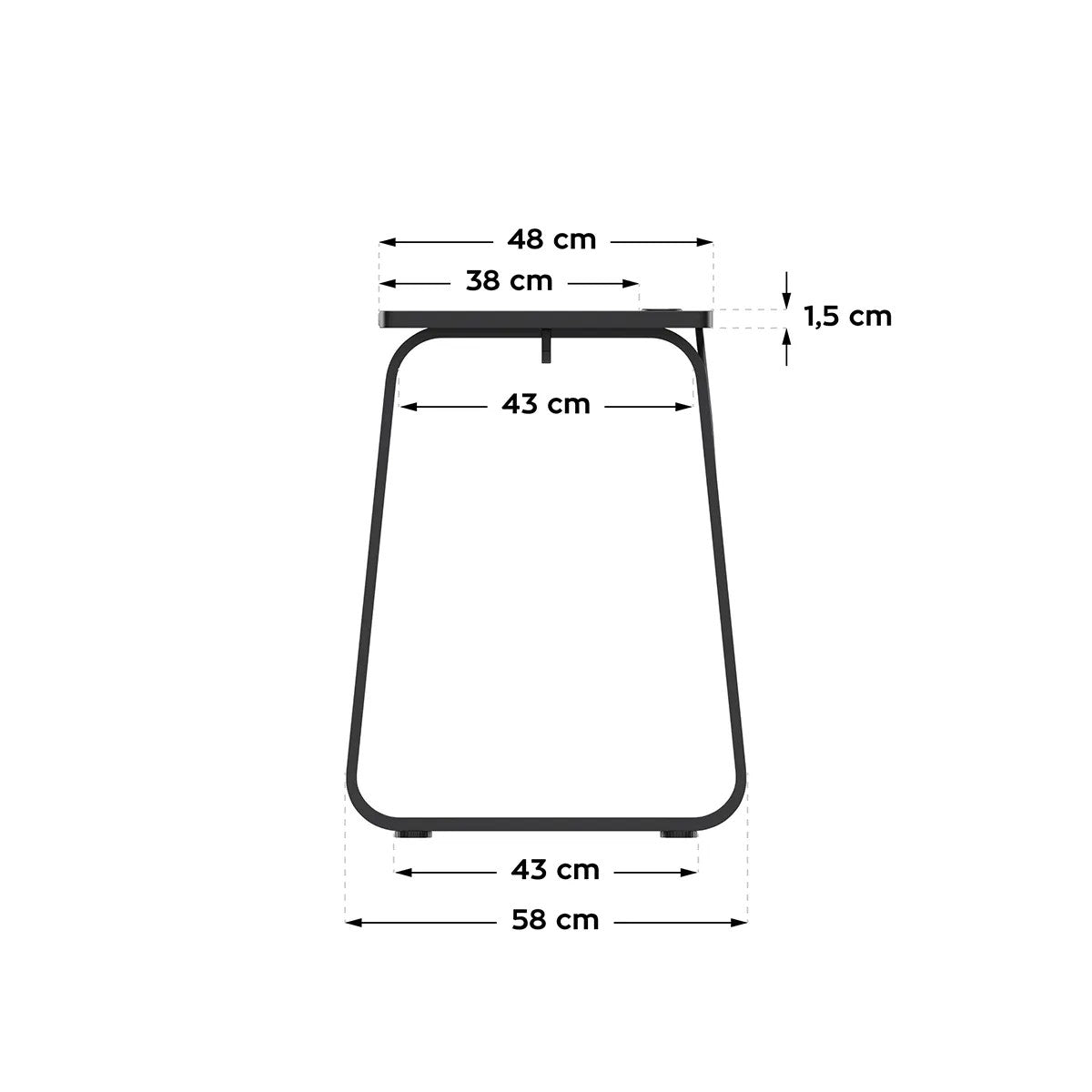 Huzaro Hero 1.5 Schwarzer Gaming-Schreibtisch 120 cm 