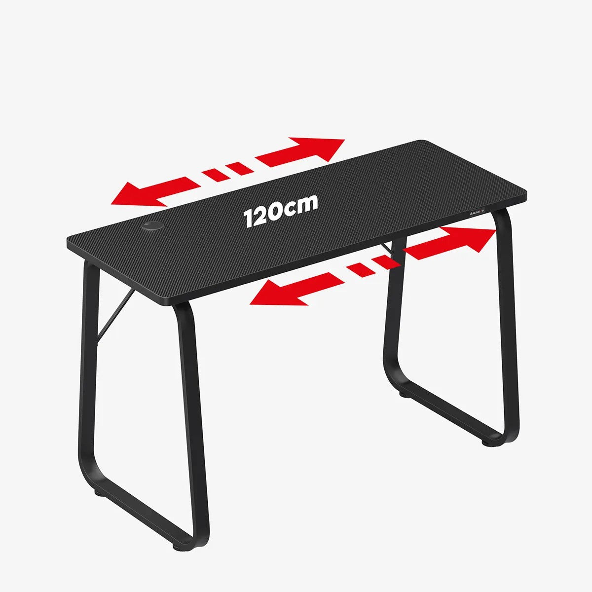 Huzaro Hero 1.5 Schwarzer Gaming-Schreibtisch 120 cm 