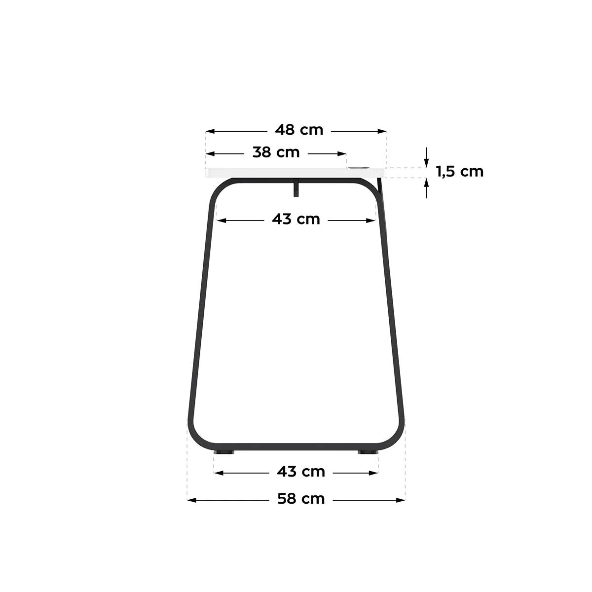 Huzaro Hero 1.5 Weißer Gaming-Schreibtisch 120 cm 
