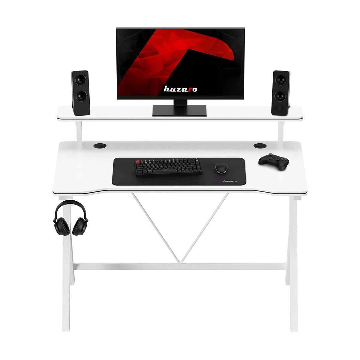 Gaming-Schreibtisch 120 cm Huzaro Hero 1.9 Weiß