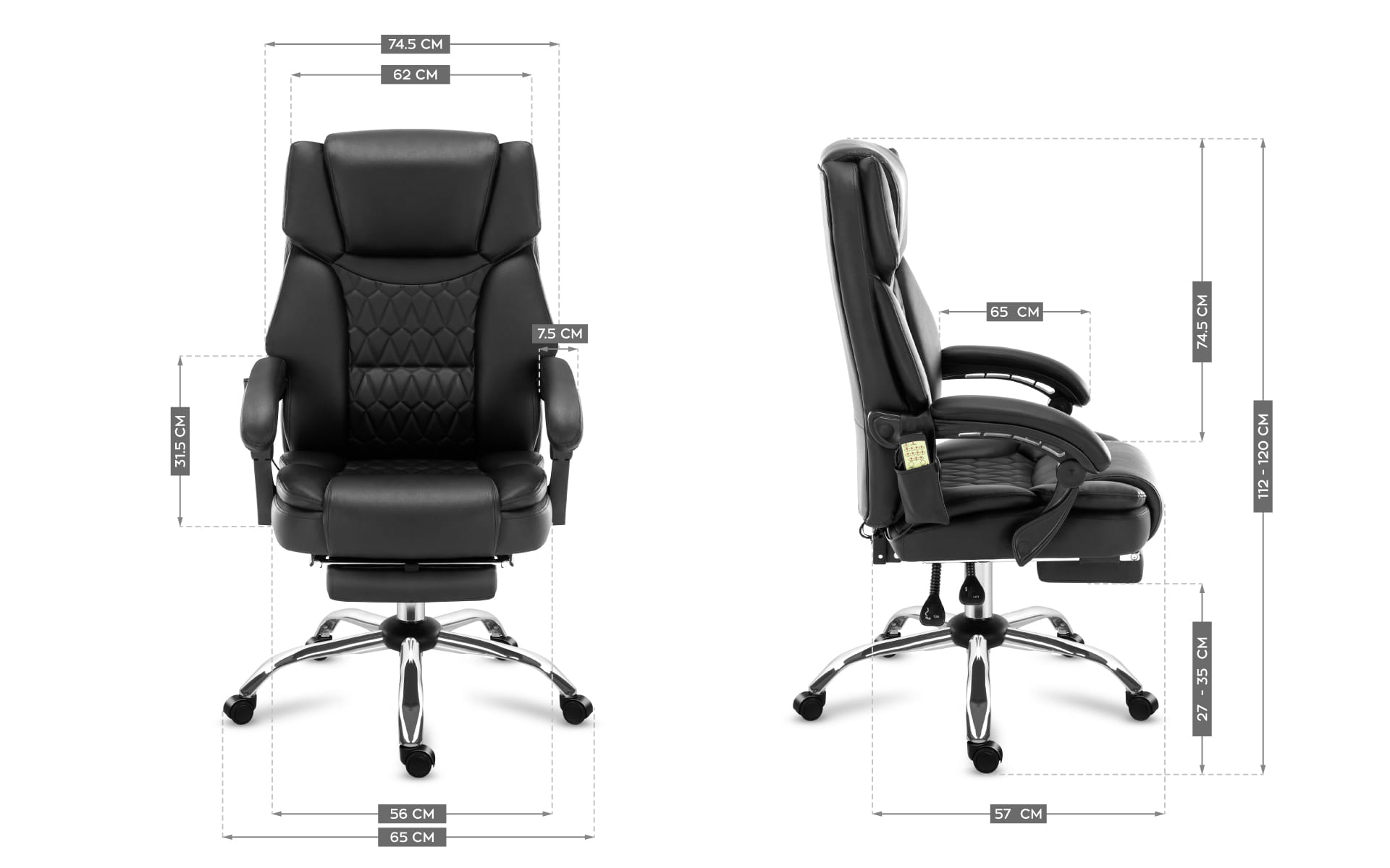 Mark Adler Boss 6.0 Massage-Bürostuhl