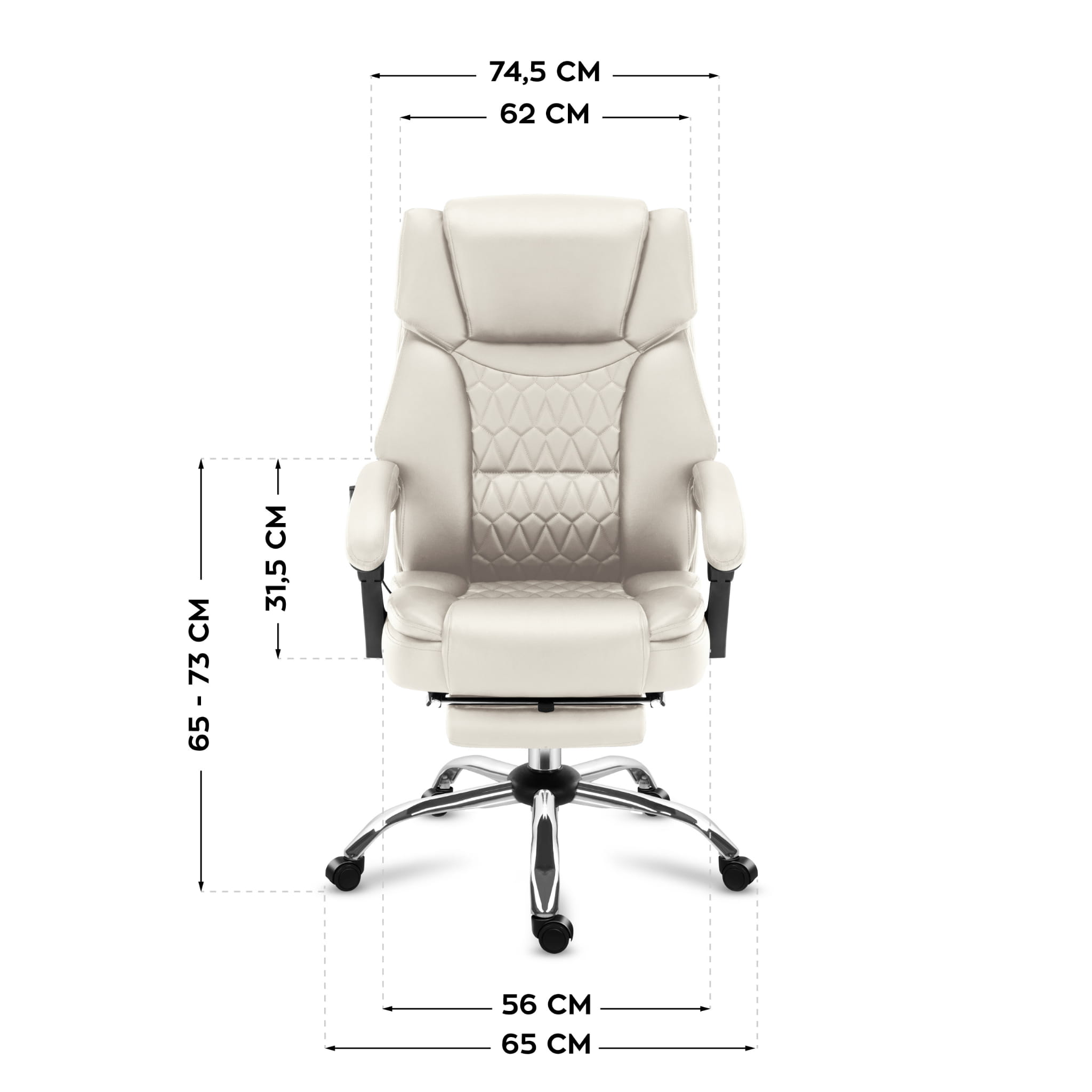 Mark Adler Boss 6.0 Beige Massage-Bürostuhl