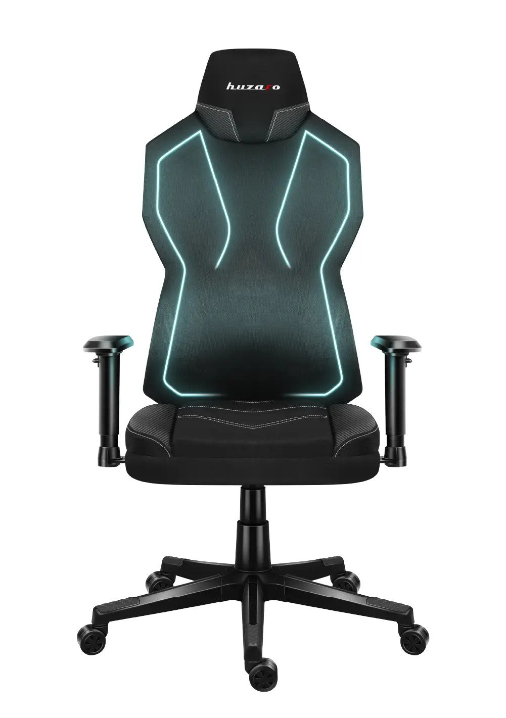 HUZARO Combat 6.2 Schwarzer RGB LED Gaming-Stuhl