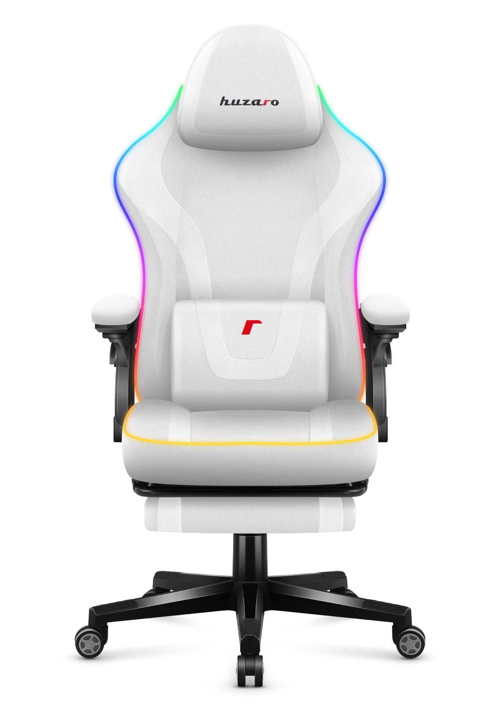 Huzaro Force 4.6 Weiß Mesh RGB LED Smart Gaming-Stuhl