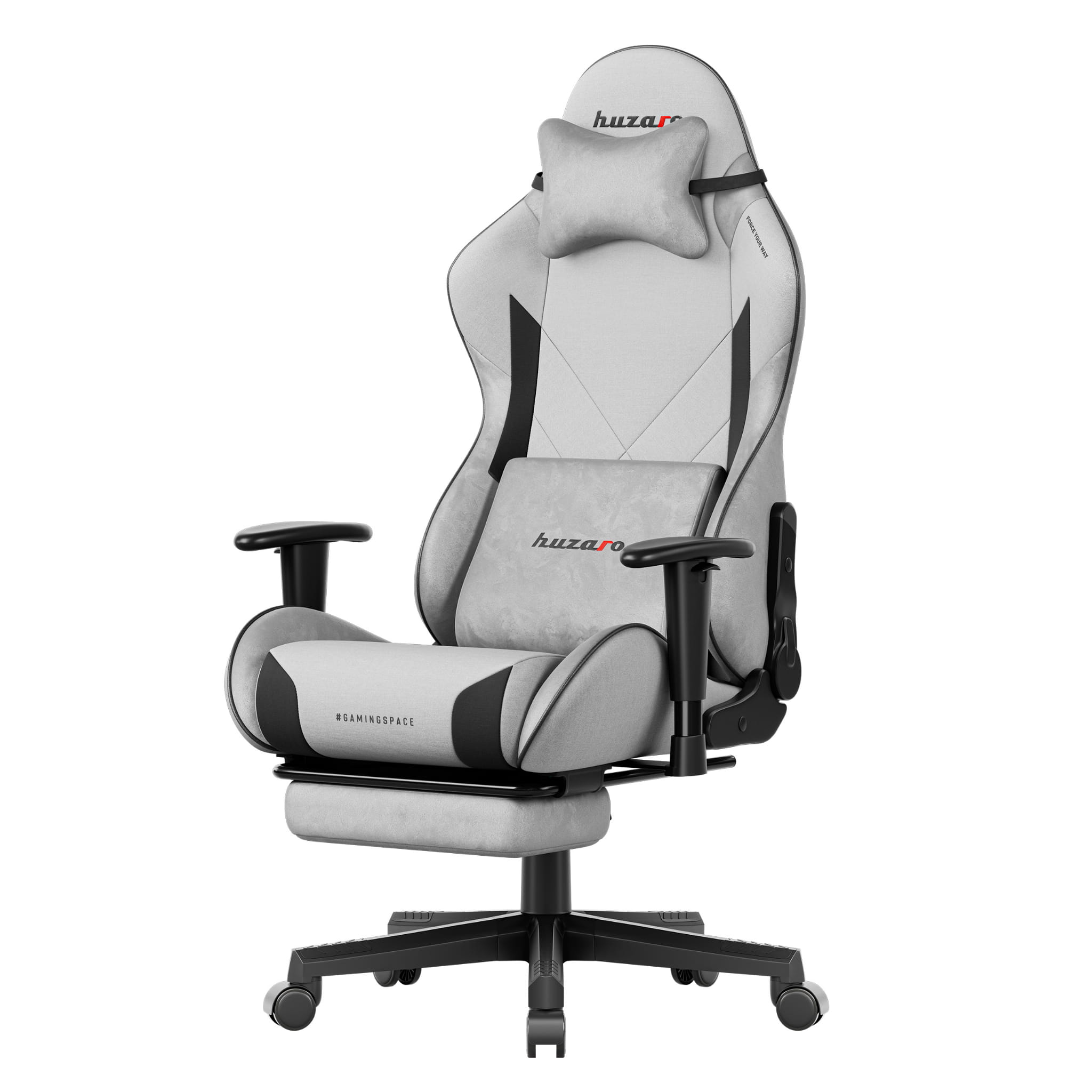 HUZARO FORCE 7.6 Grau Gaming-Stuhl