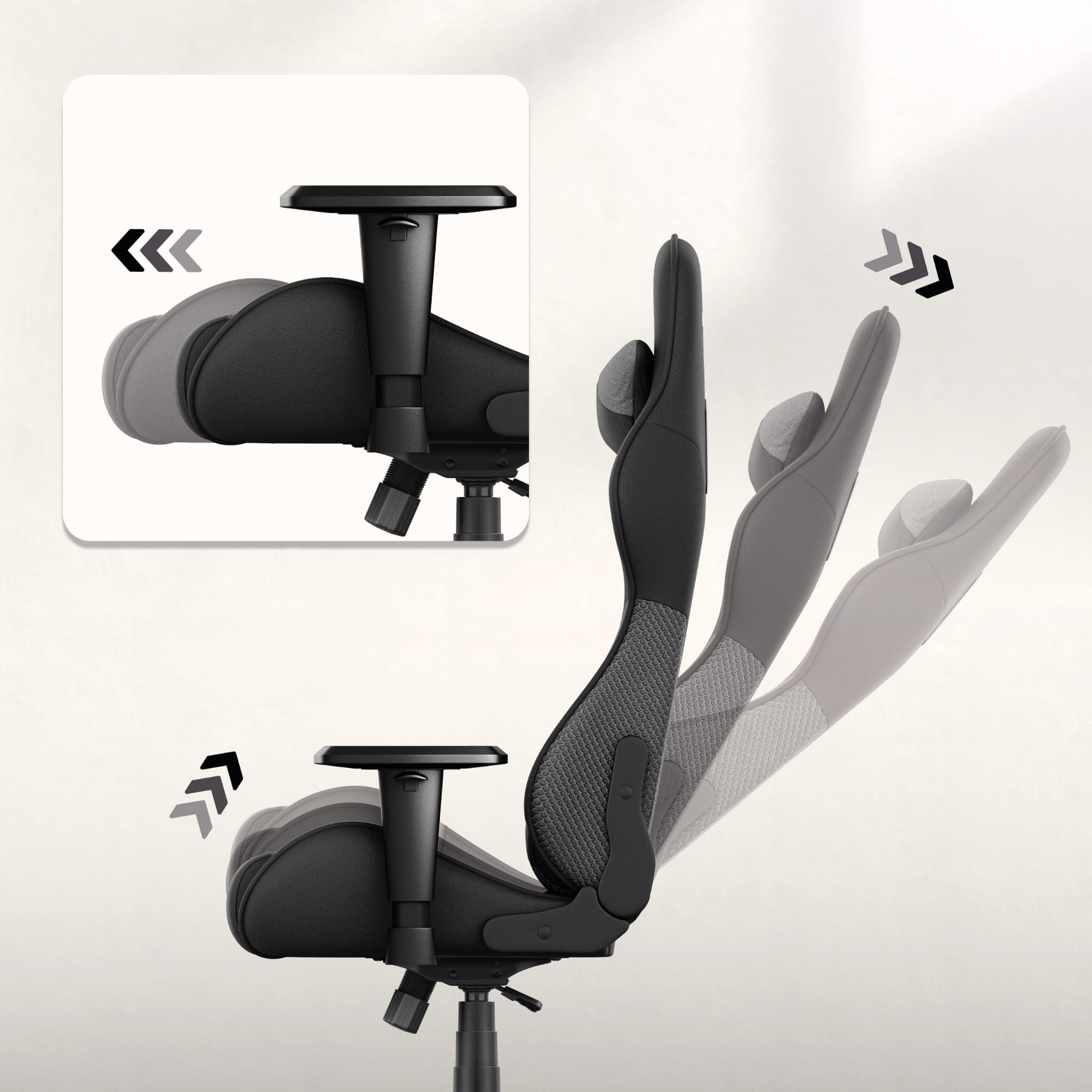 HUZARO FORCE 6.2 Grau Mesh Gaming-Stuhl