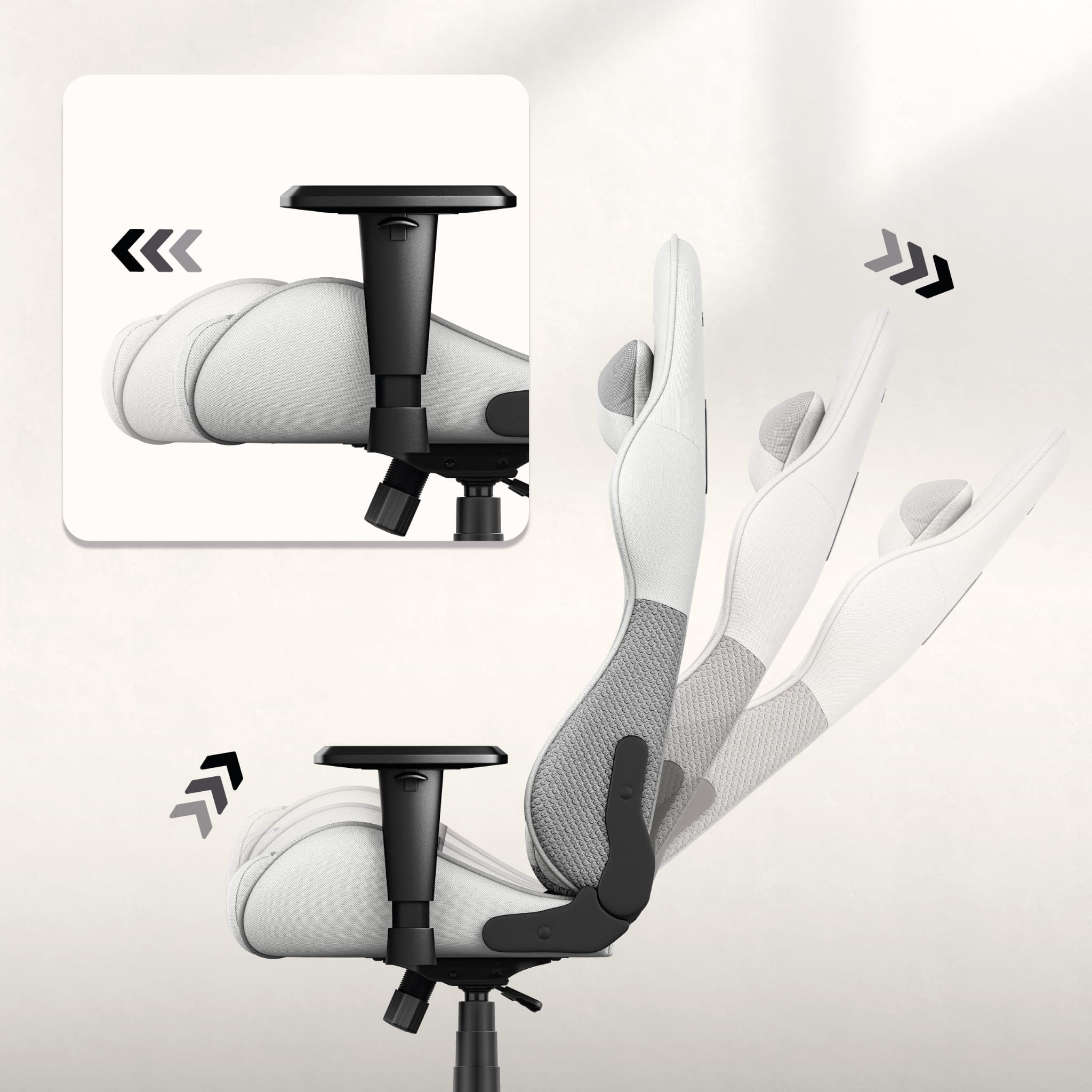 HUZARO FORCE 6.2 Weiß Mesh Gaming-Stuhl