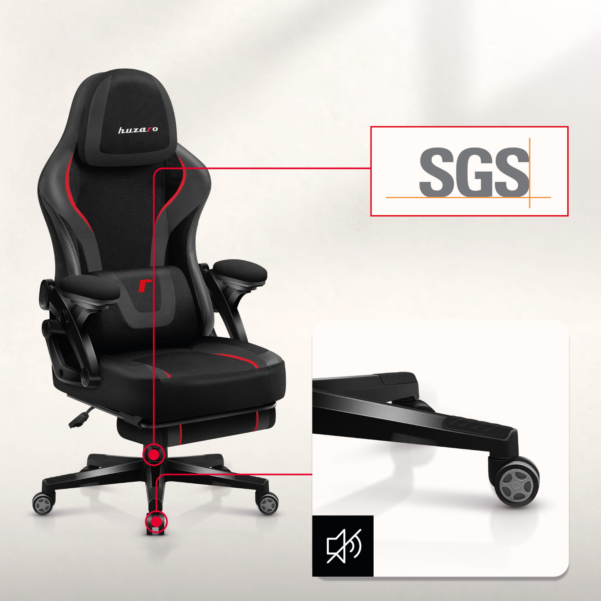 Huzaro Force 4.6 Carbon Gaming-Stuhl