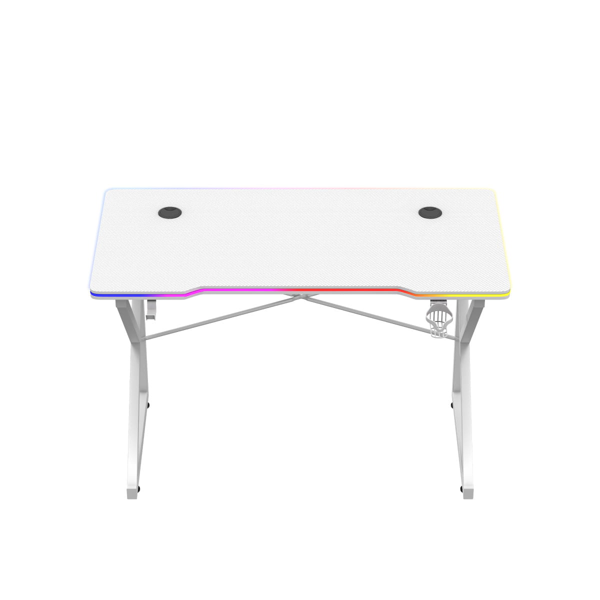 Huzaro Hero 1.7 RGB LED Weißer Gaming-Tisch