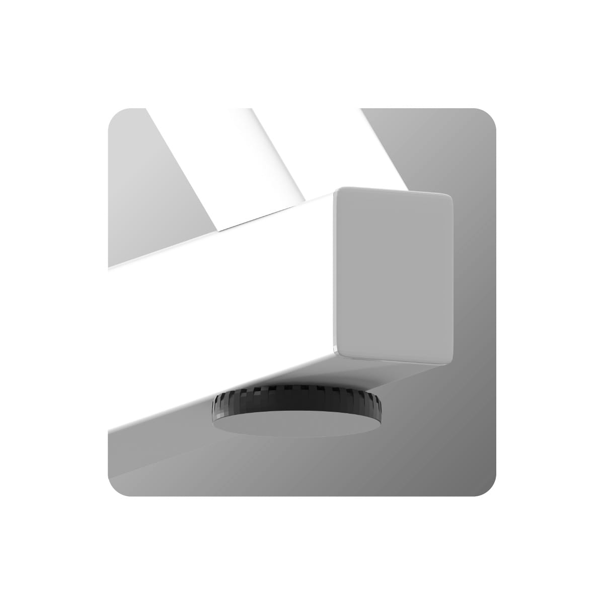 Huzaro Hero 1.7 RGB LED Weißer Gaming-Tisch