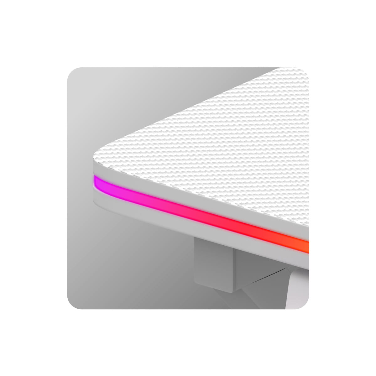 Huzaro Hero 1.7 RGB LED Weißer Gaming-Tisch