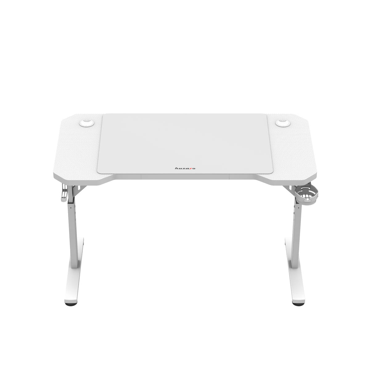 HUZARO Hero 2.6 Weiß Gaming-Schreibtisch Höhenverstellung