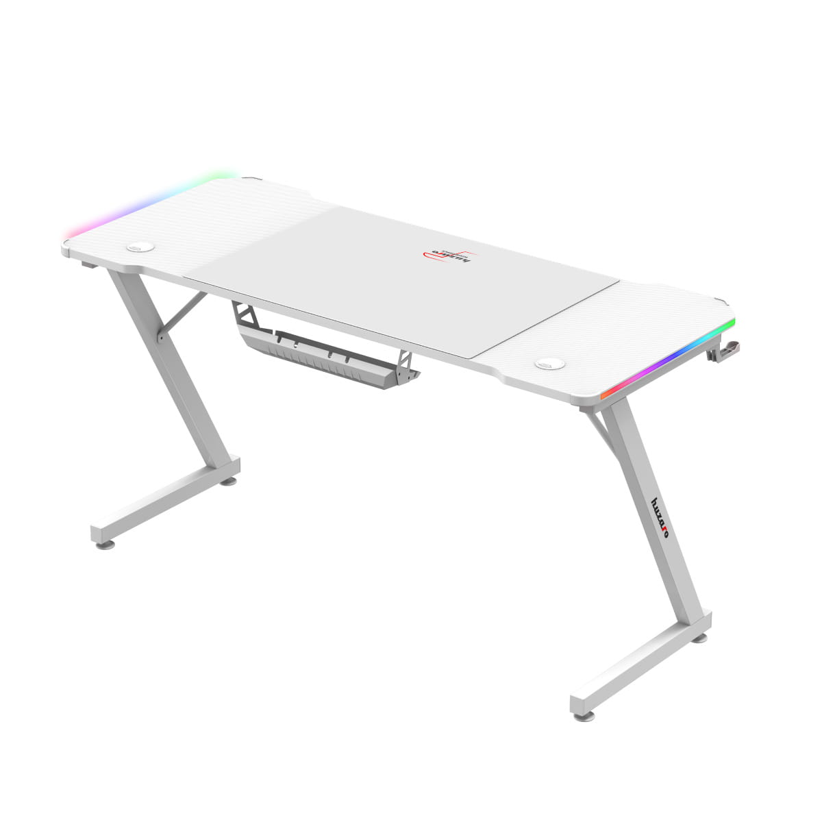 Huzaro Hero 3.3 Weiß RGB LED Gaming-Tisch