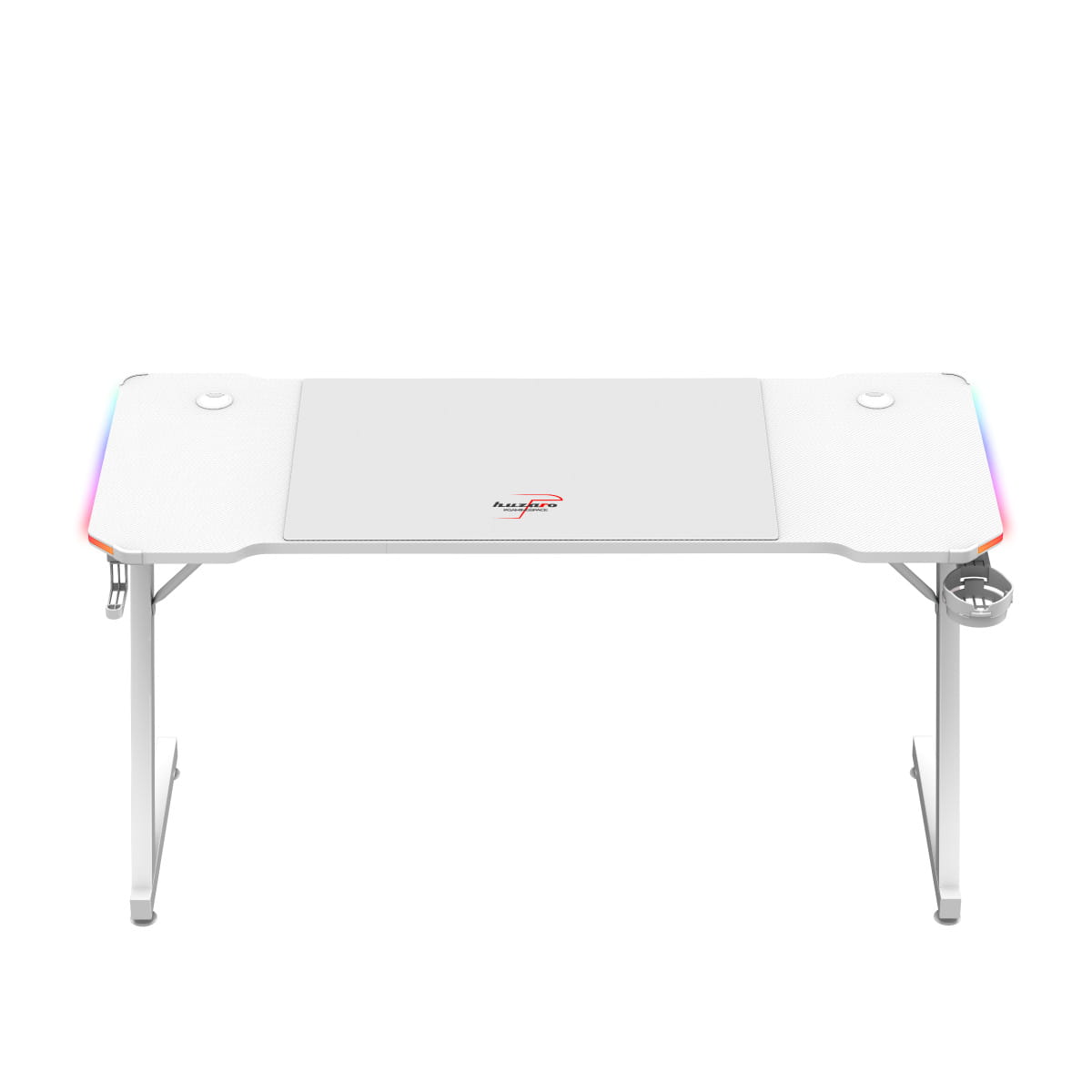Huzaro Hero 3.3 Weiß RGB LED Gaming-Tisch