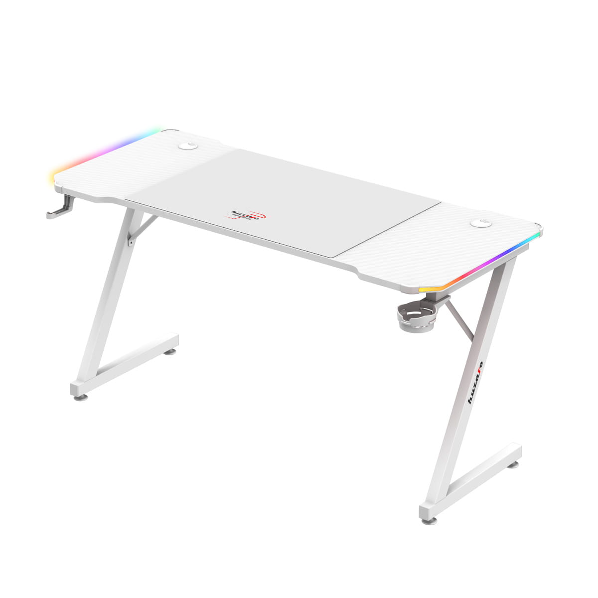 Huzaro Hero 3.3 Weiß RGB LED Gaming-Tisch
