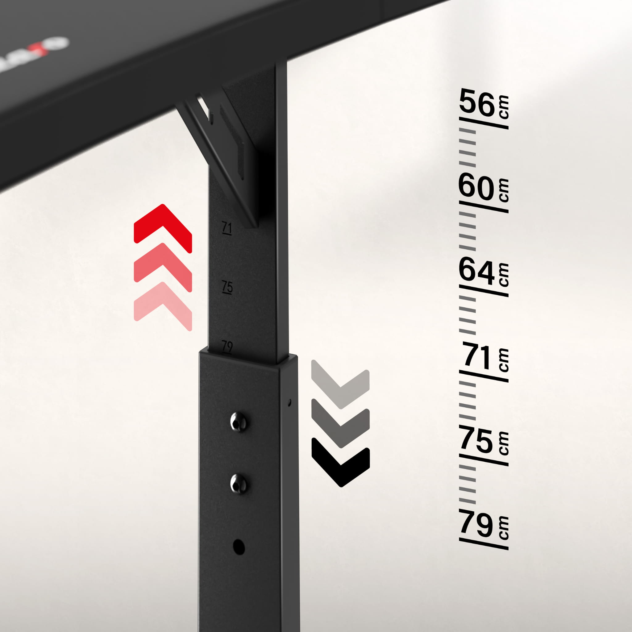 Huzaro Hero 4.7 Gaming-Schreibtisch Schwarz