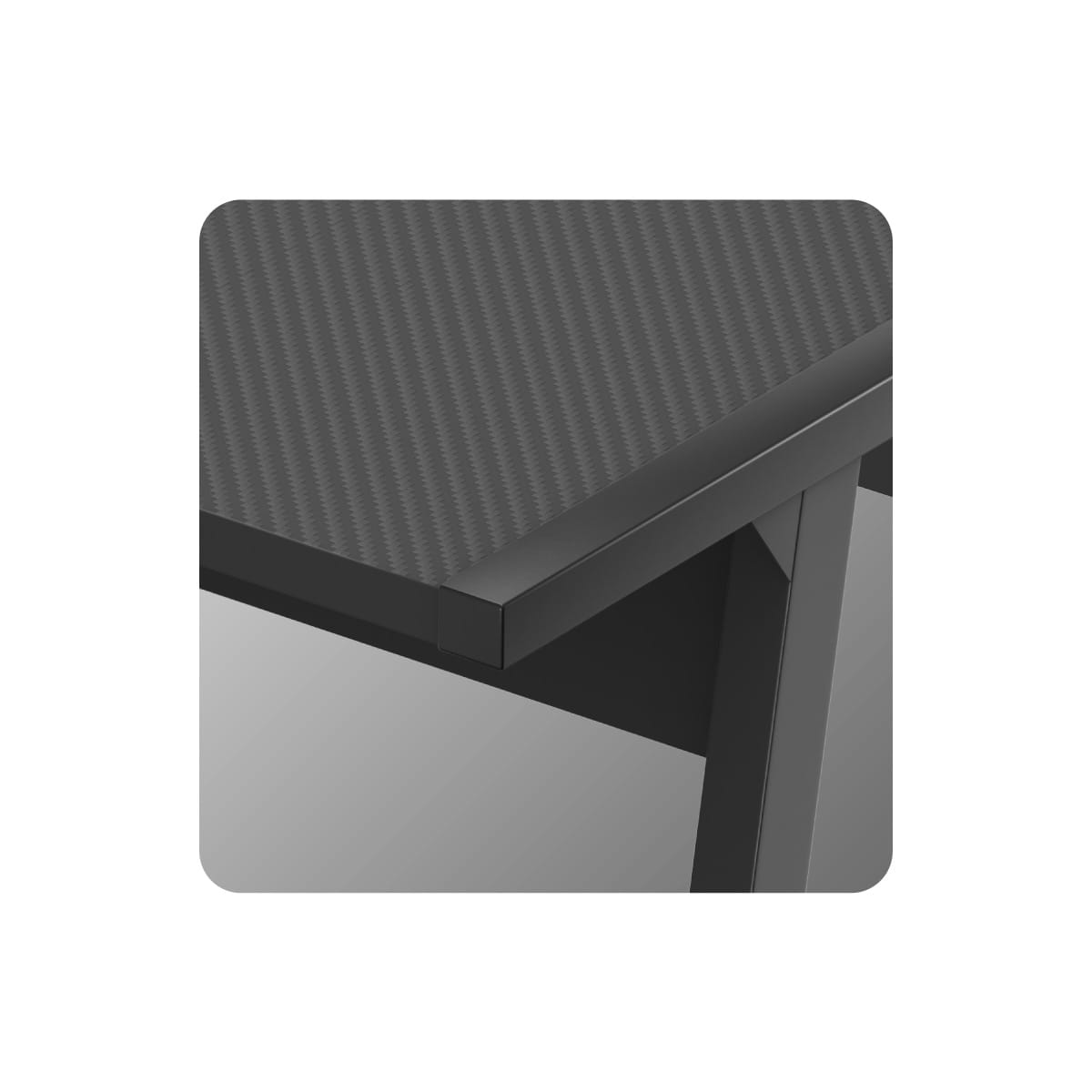 Huzaro Hero 6.0 Eck-Gaming-Schreibtisch schwarz