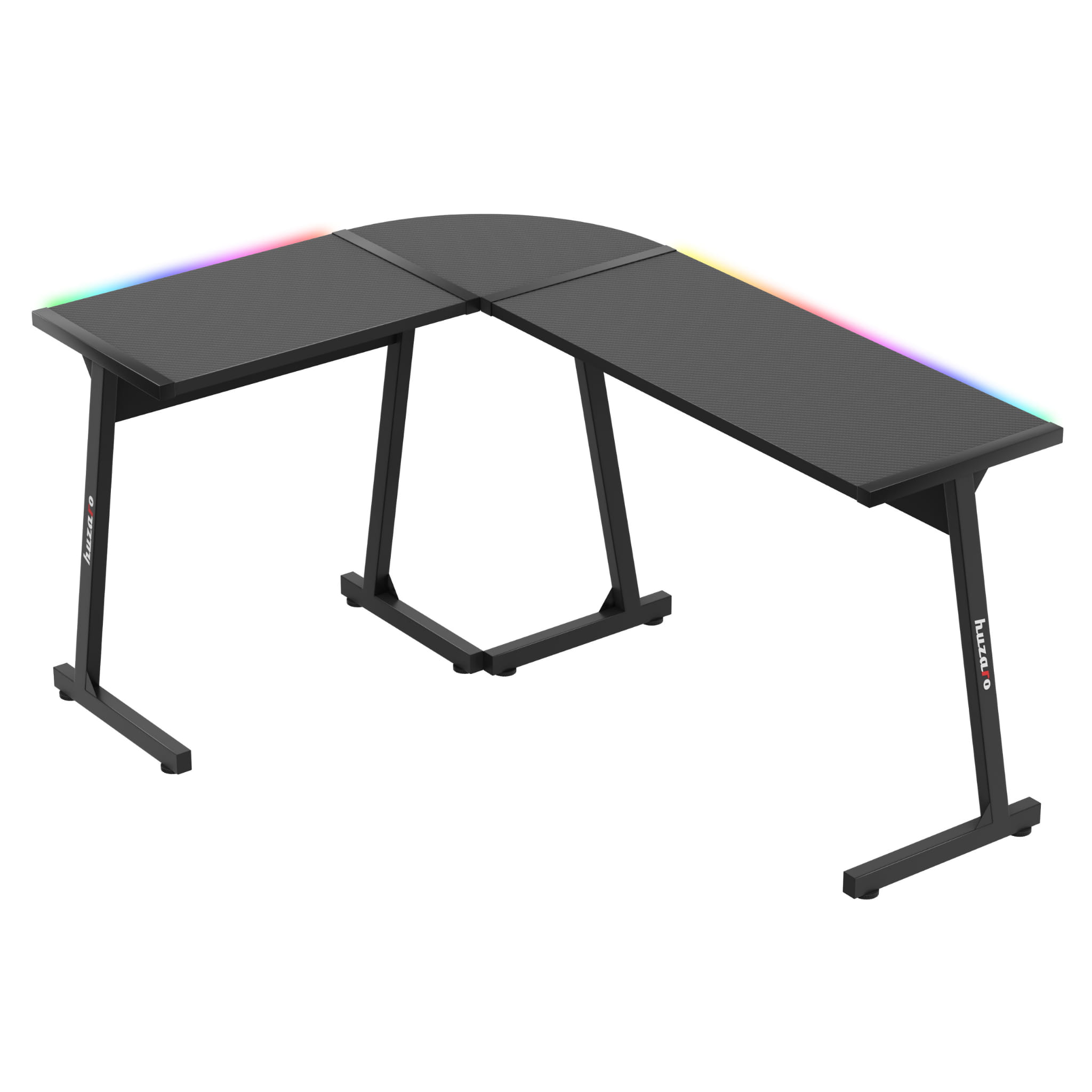 Huzaro Hero 6.0 RGB schwarz Eck-Gaming-Tisch