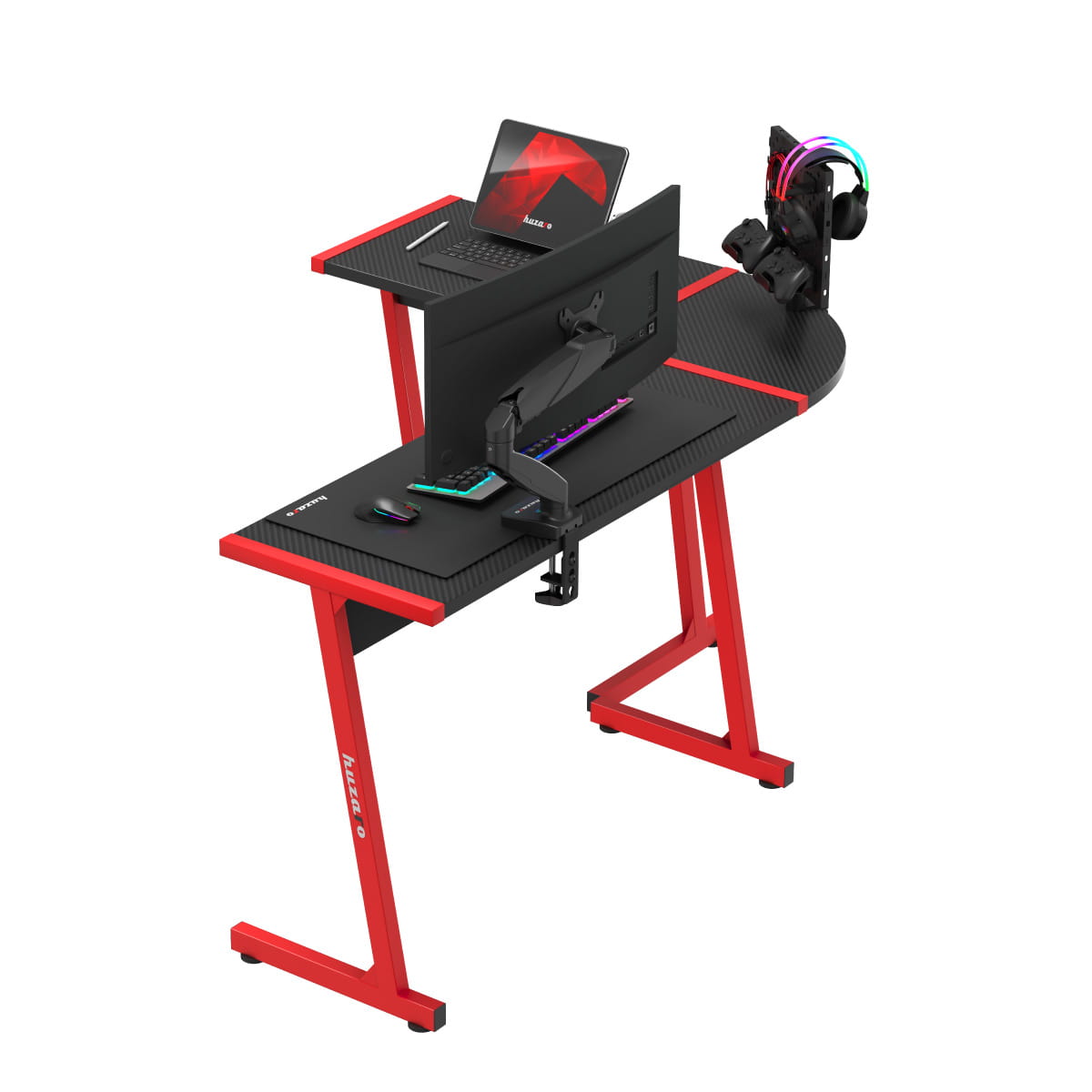 Huzaro Hero 6.0 Roter Gaming-Schreibtisch
