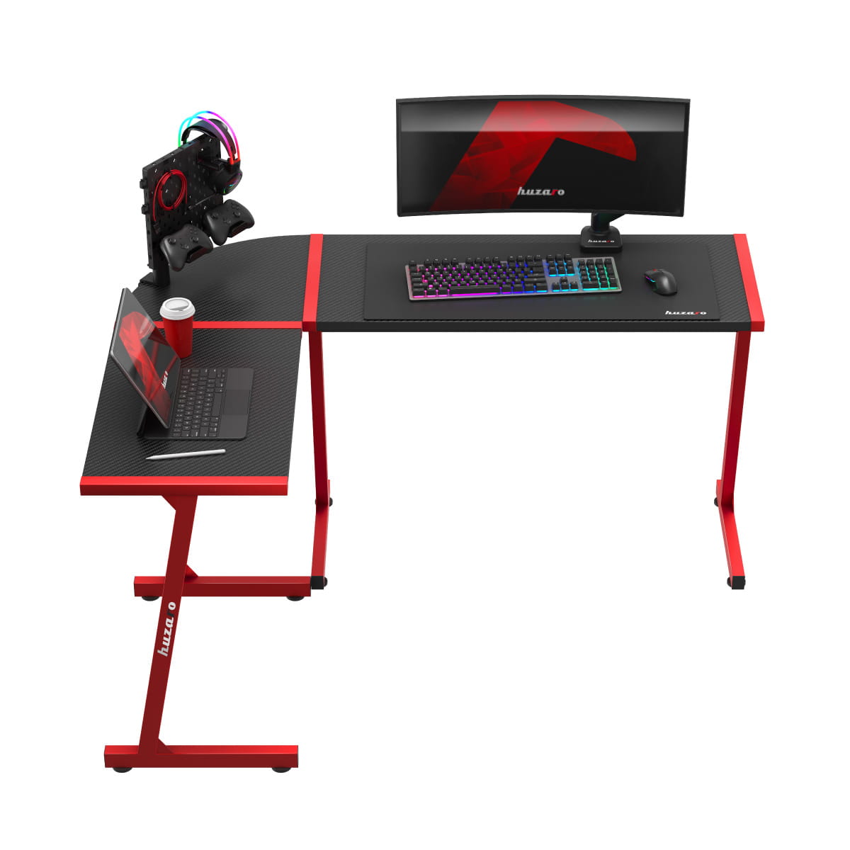 Huzaro Hero 6.0 Roter Gaming-Schreibtisch