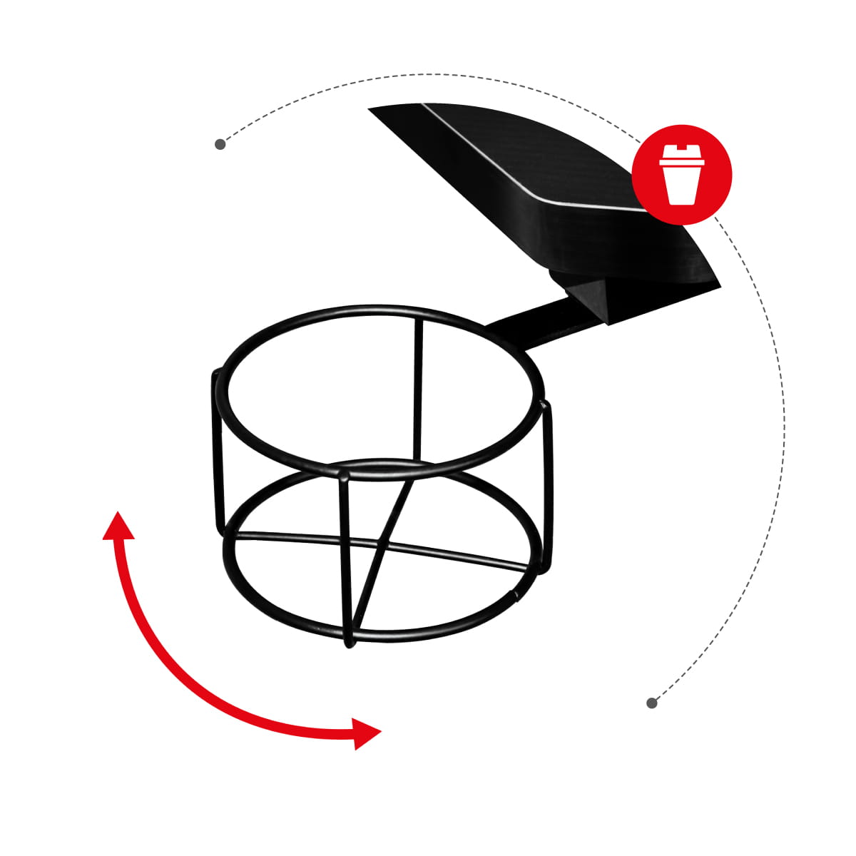 Huzaro Hero 7.0 Eck-Gaming-Schreibtisch schwarz