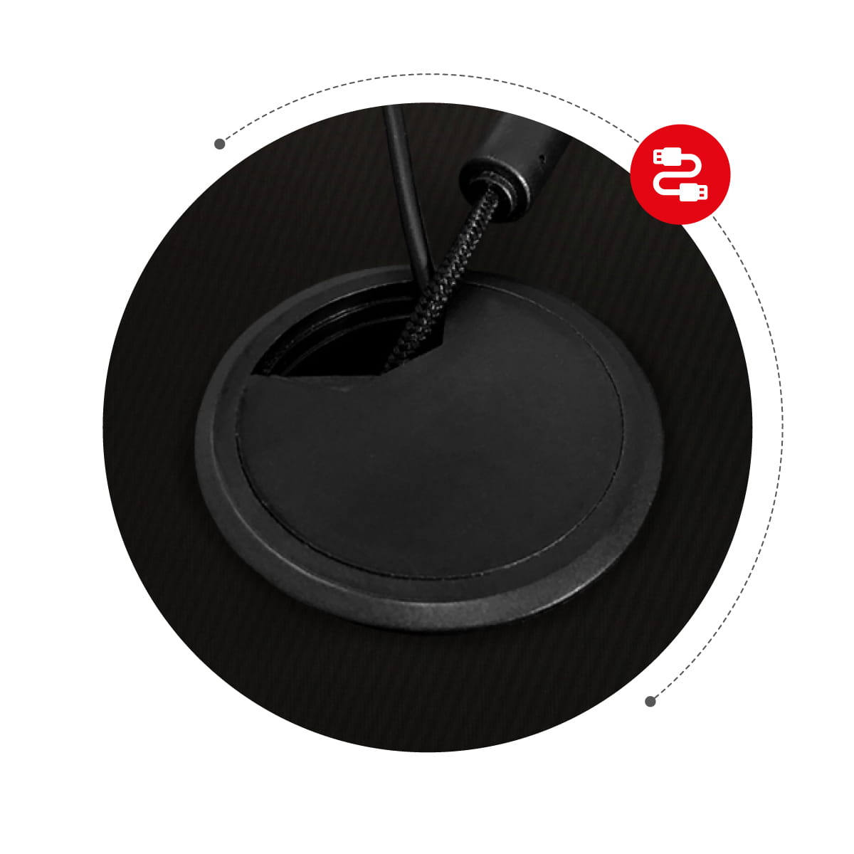 Huzaro Hero 7.0 Eck-Gaming-Schreibtisch schwarz