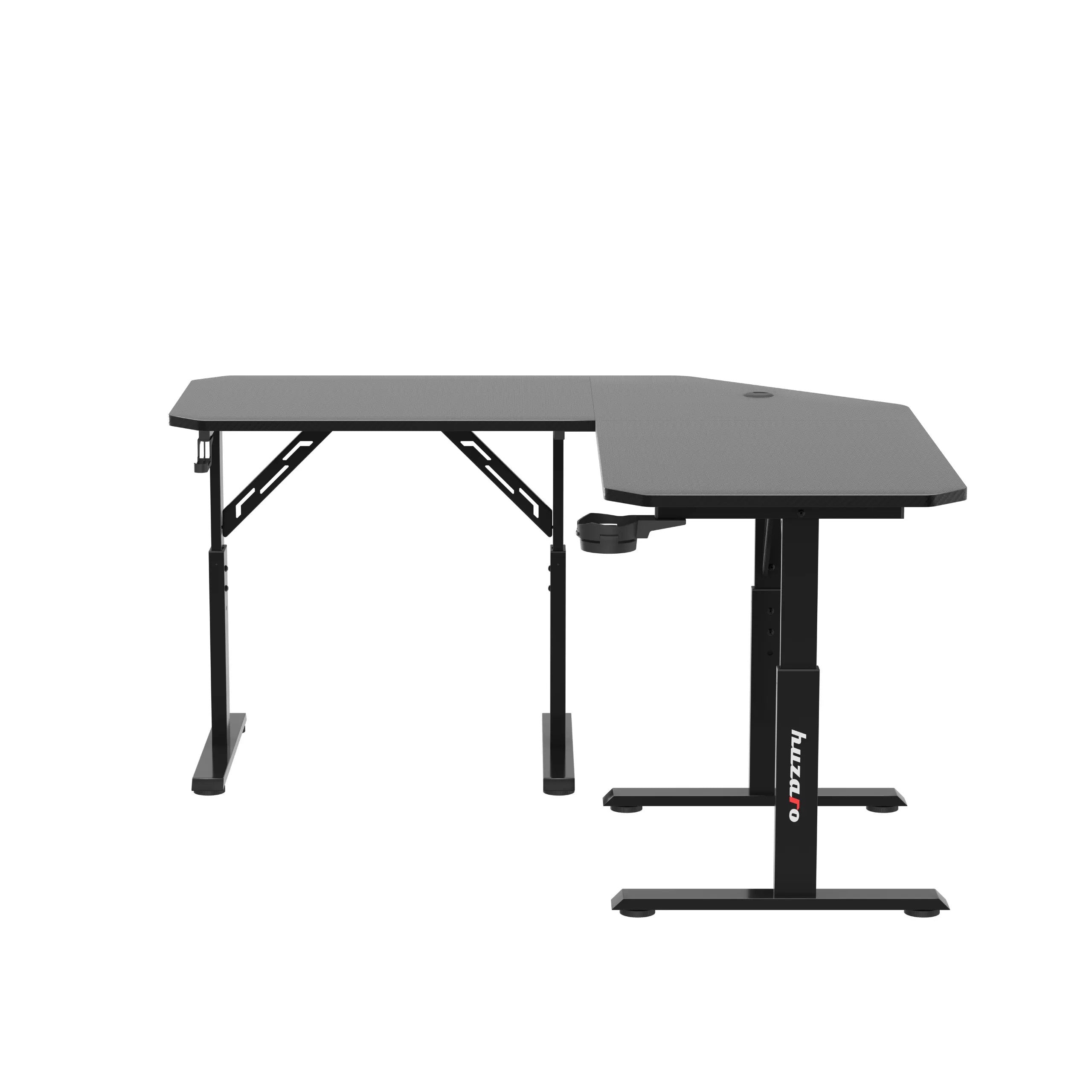 Huzaro Hero 7.3 Elektrischer Eckschreibtisch schwarz