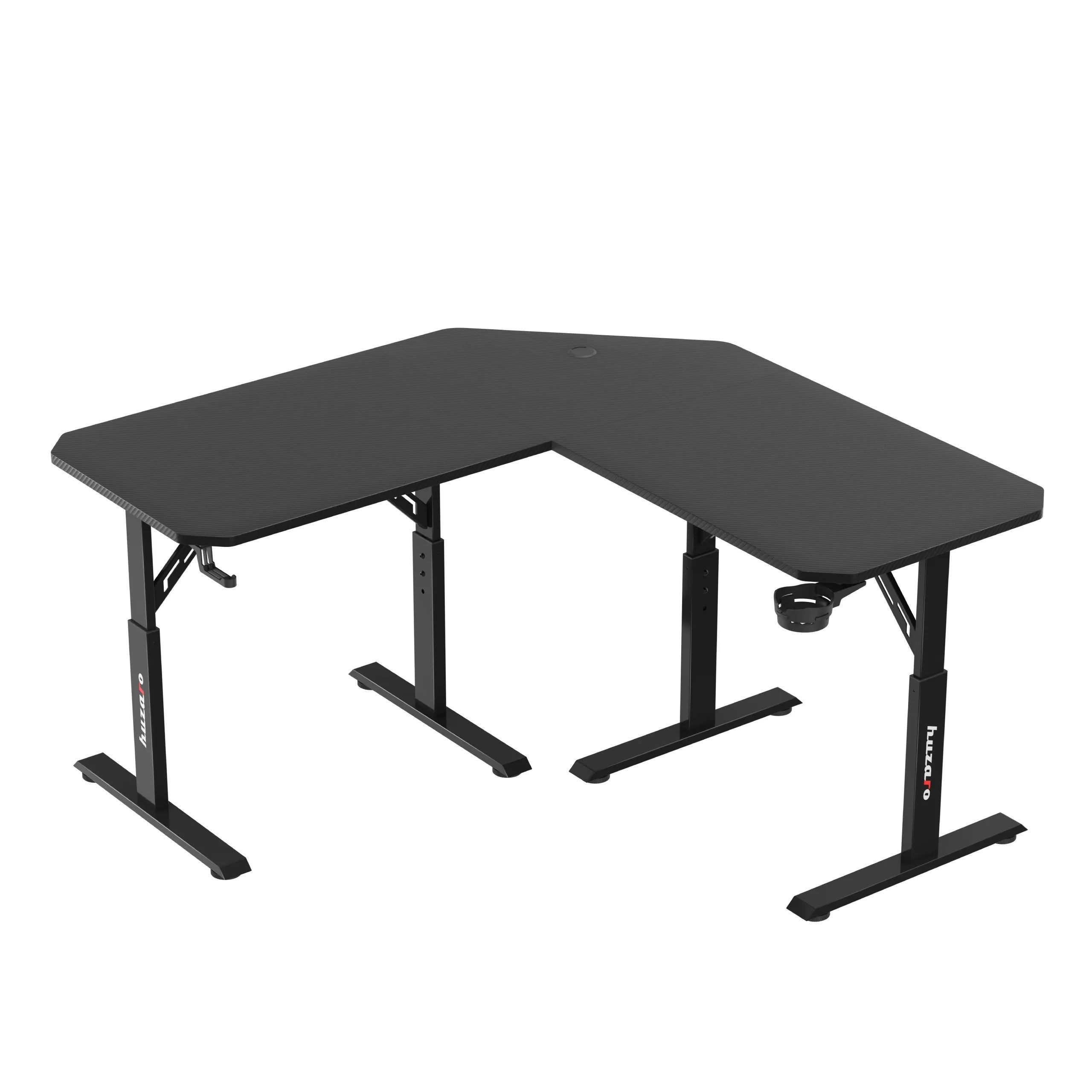 Huzaro Hero 7.3 Elektrischer Eckschreibtisch schwarz