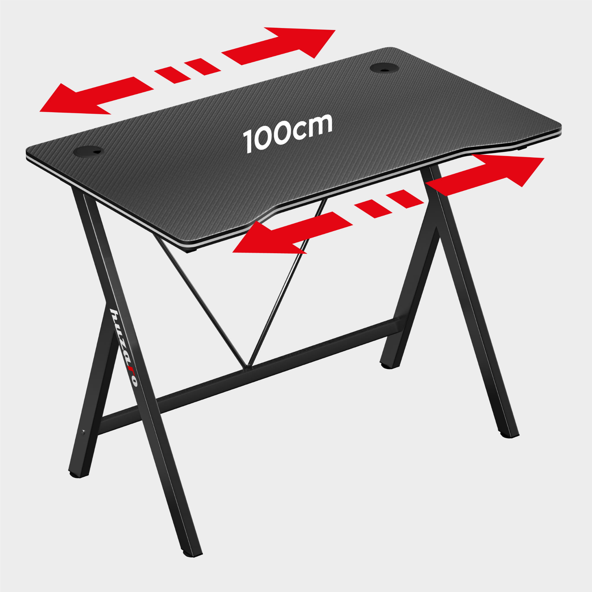 Huzaro Hero 1.4 Gaming-Schreibtisch Schwarz