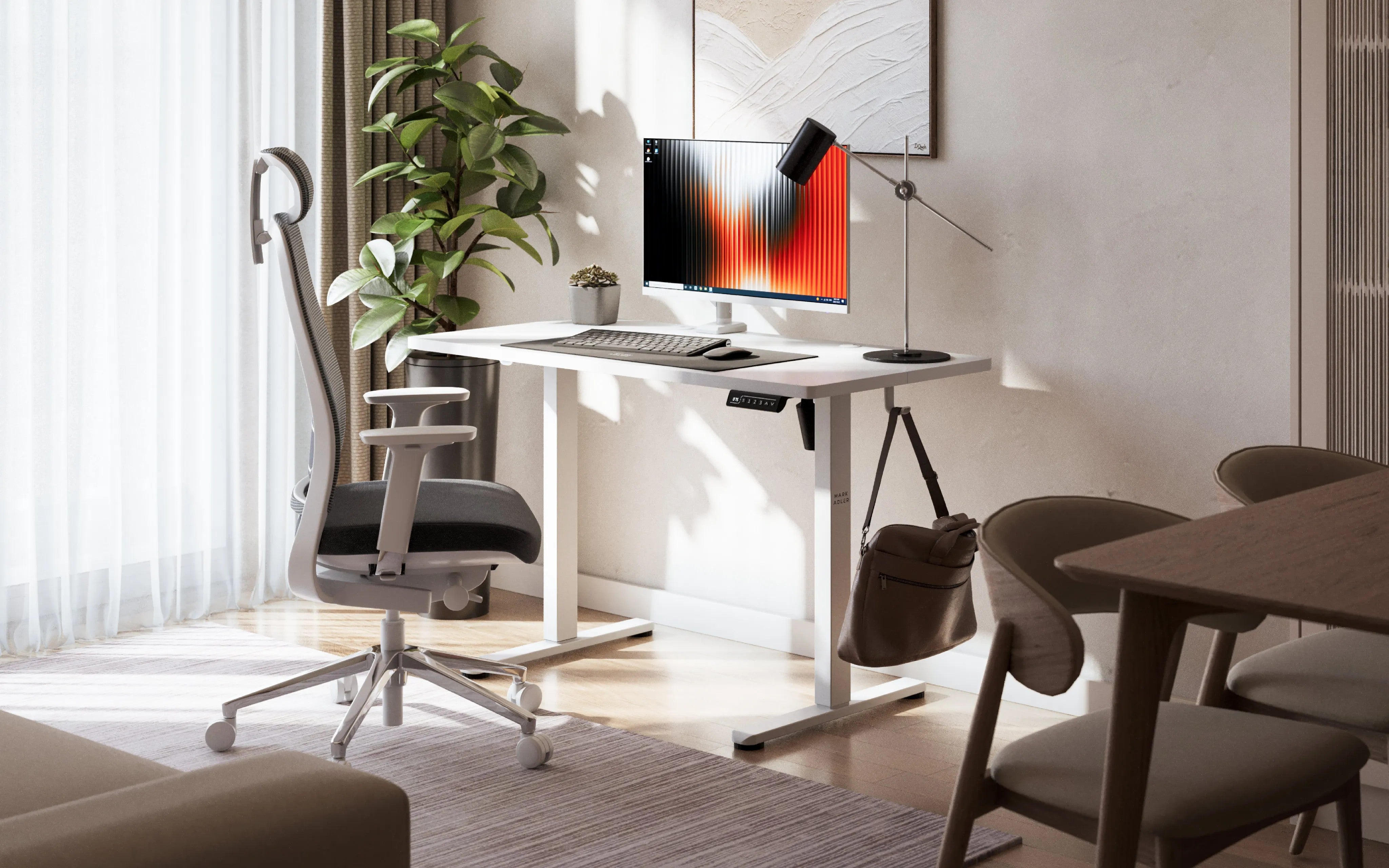 Markadler Leader 6.9 Weiß Höhenverstellbarer Schreibtisch