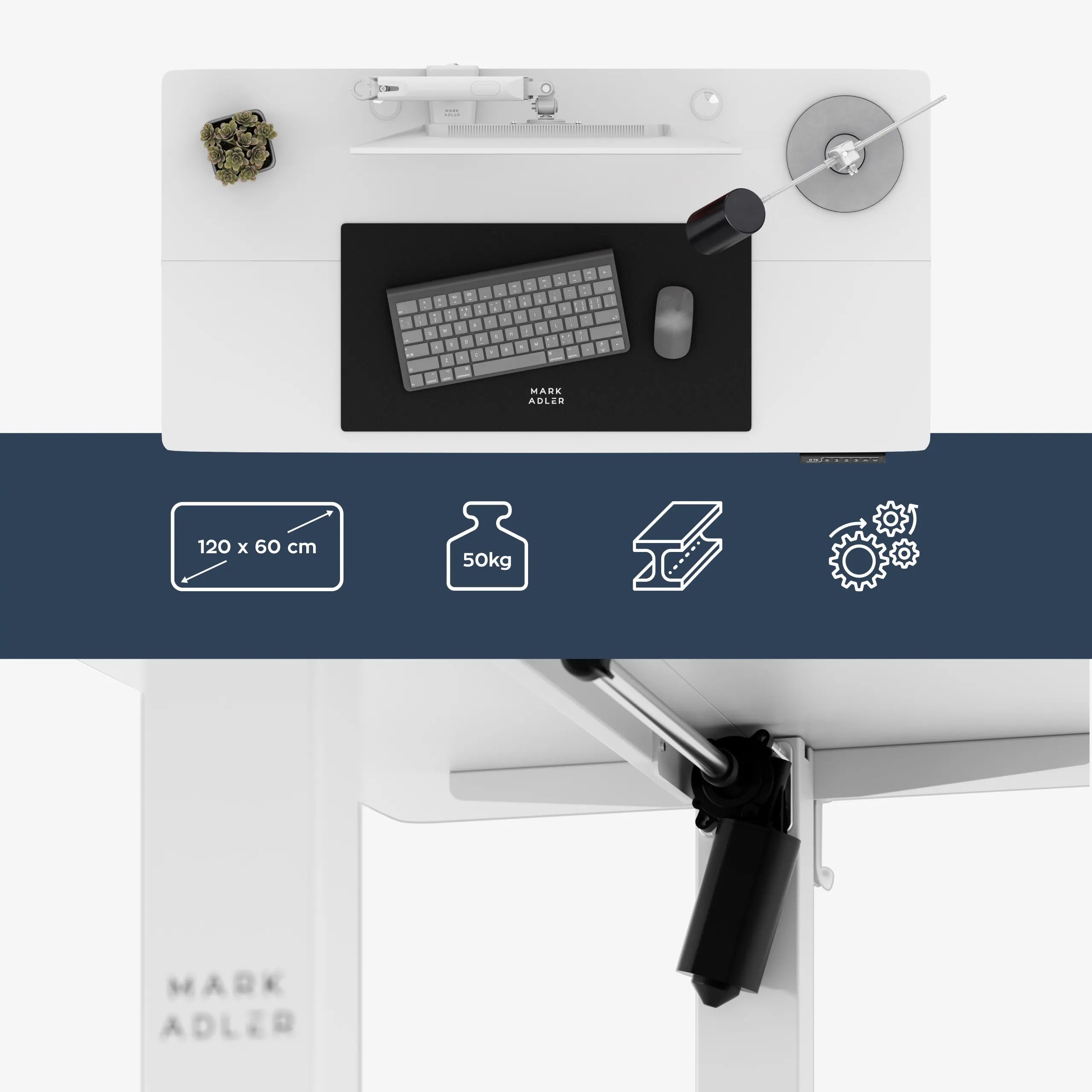 Markadler Leader 6.9 Weiß Höhenverstellbarer Schreibtisch
