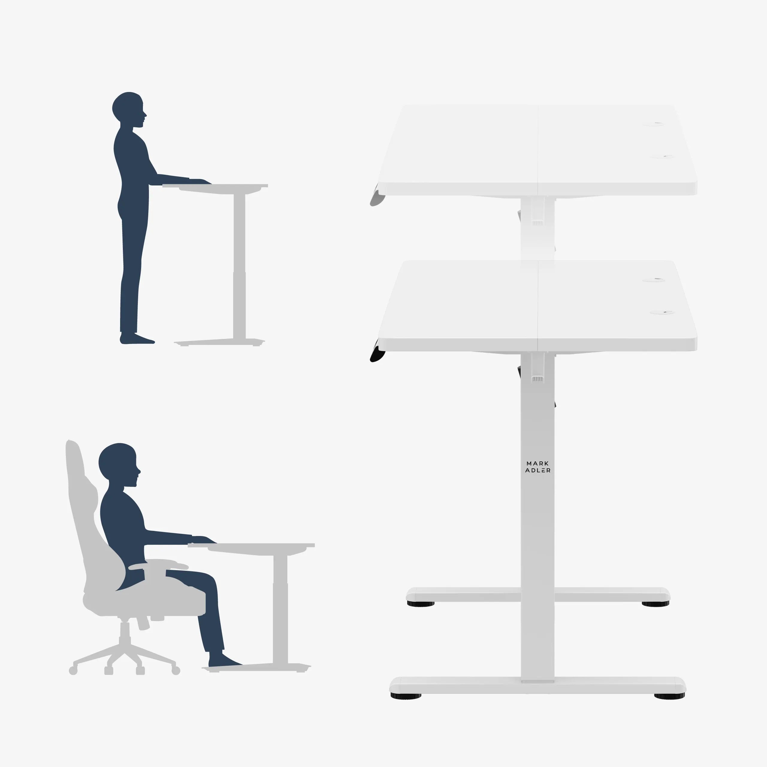 Markadler Leader 6.9 Weiß Höhenverstellbarer Schreibtisch