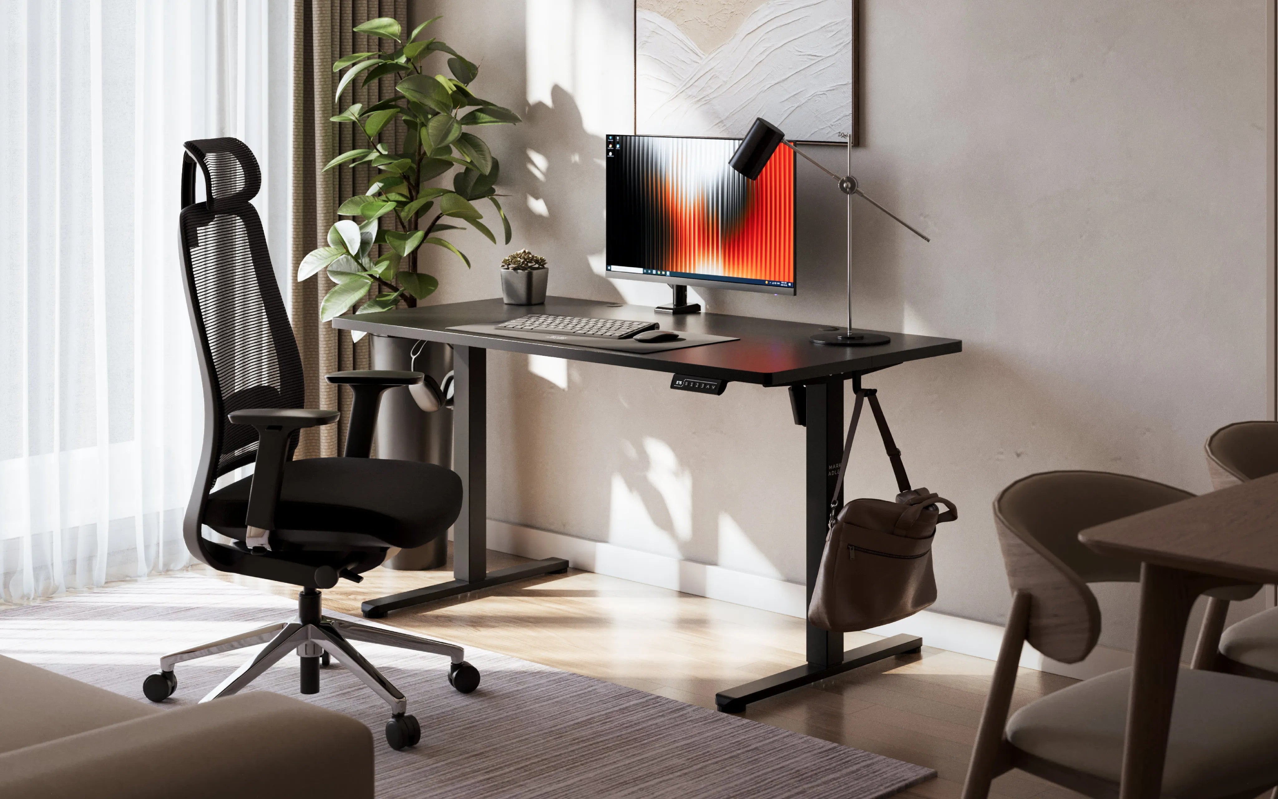 Mark Adler Leader 7.3 Schwarz Höhenverstellbarer Schreibtisch